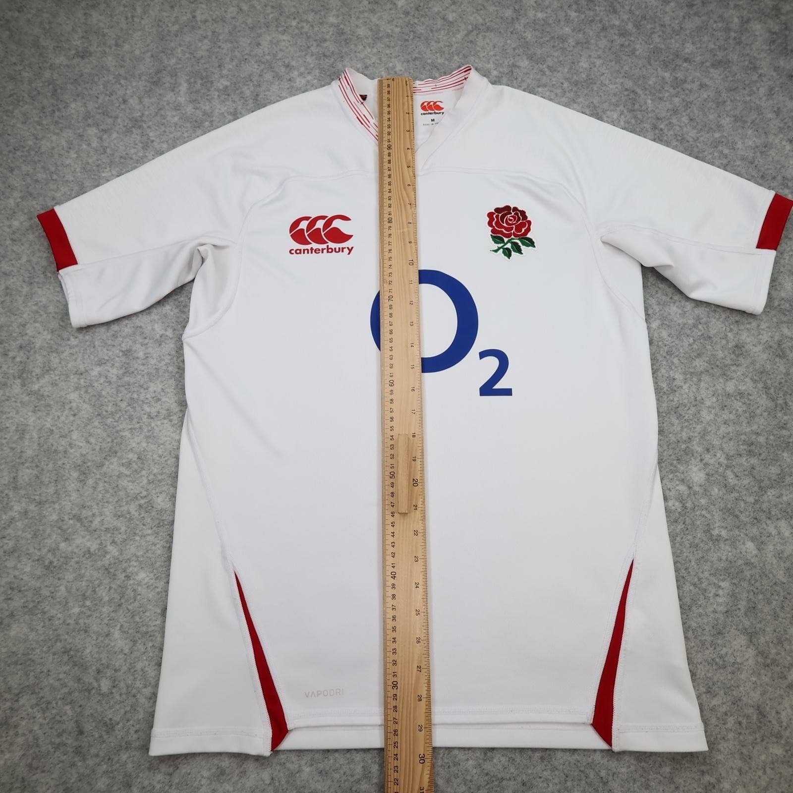 England Rugby Shirt Mens Medium White Rugby Union Canterbury O2 Vapodri Jersey photo 10