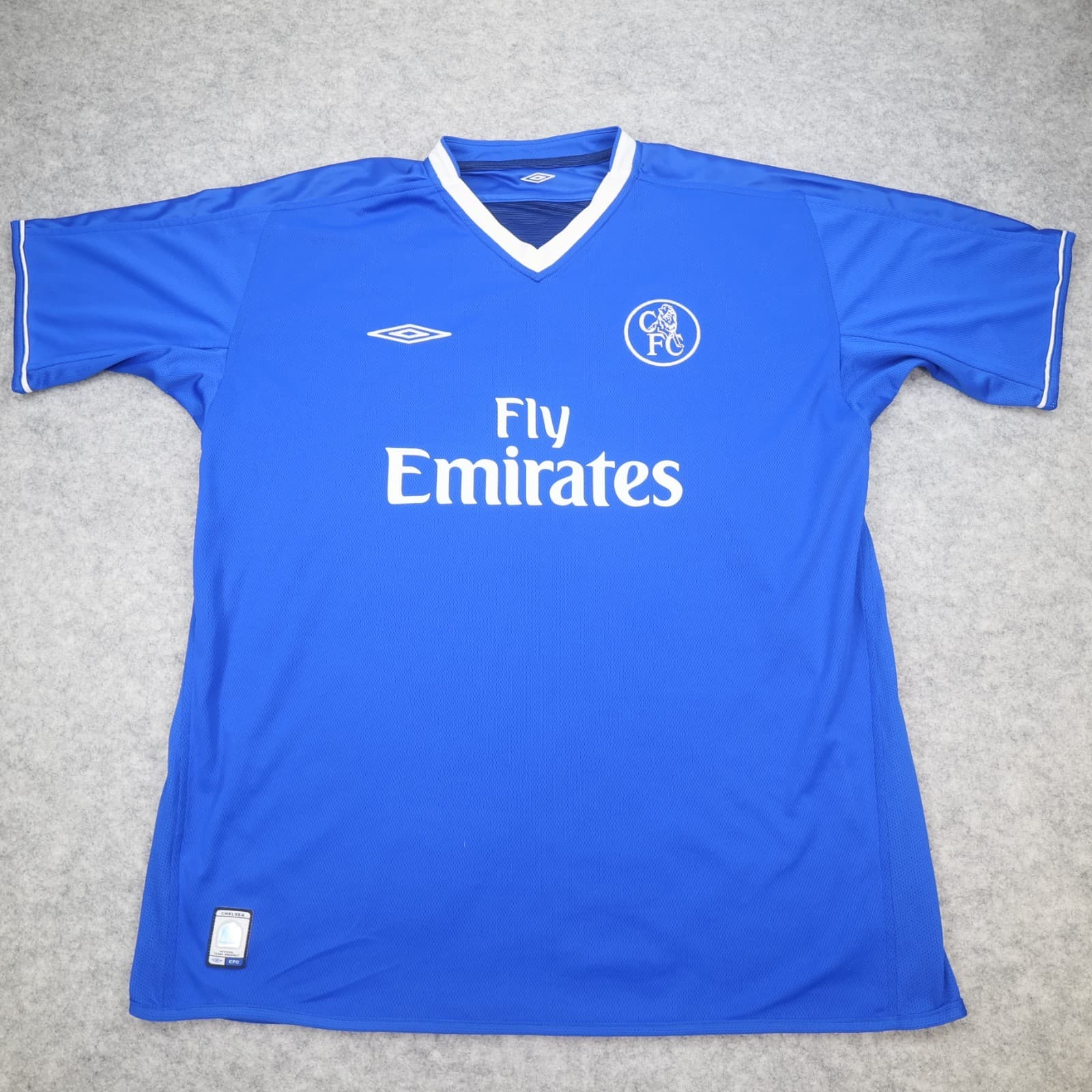 Chelsea Shirt Extra Large Blue Home Kit 2003 2005 Soccer Jersey Didier Drogba photo 2