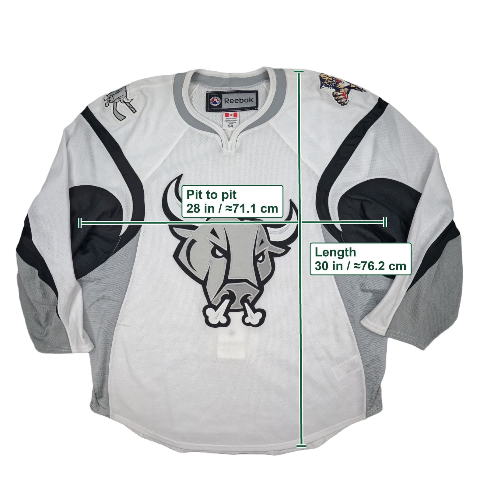 San Antonio Rampage Hockey Jersey 2XL 54 White Reebok Long Sleeve Jersey photo 4