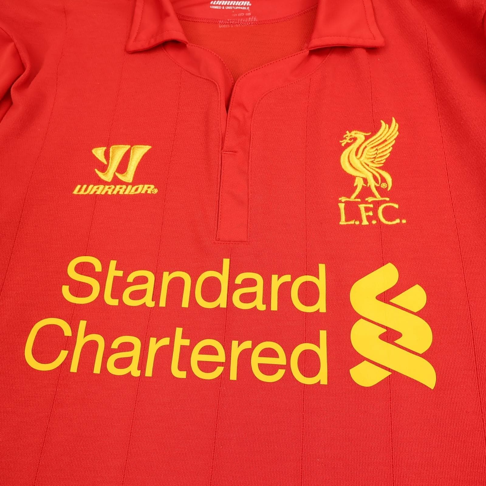Liverpool Shirt Mens Medium Red Home 2012 2013 Football Warrior Suarez 7 Jersey photo 3