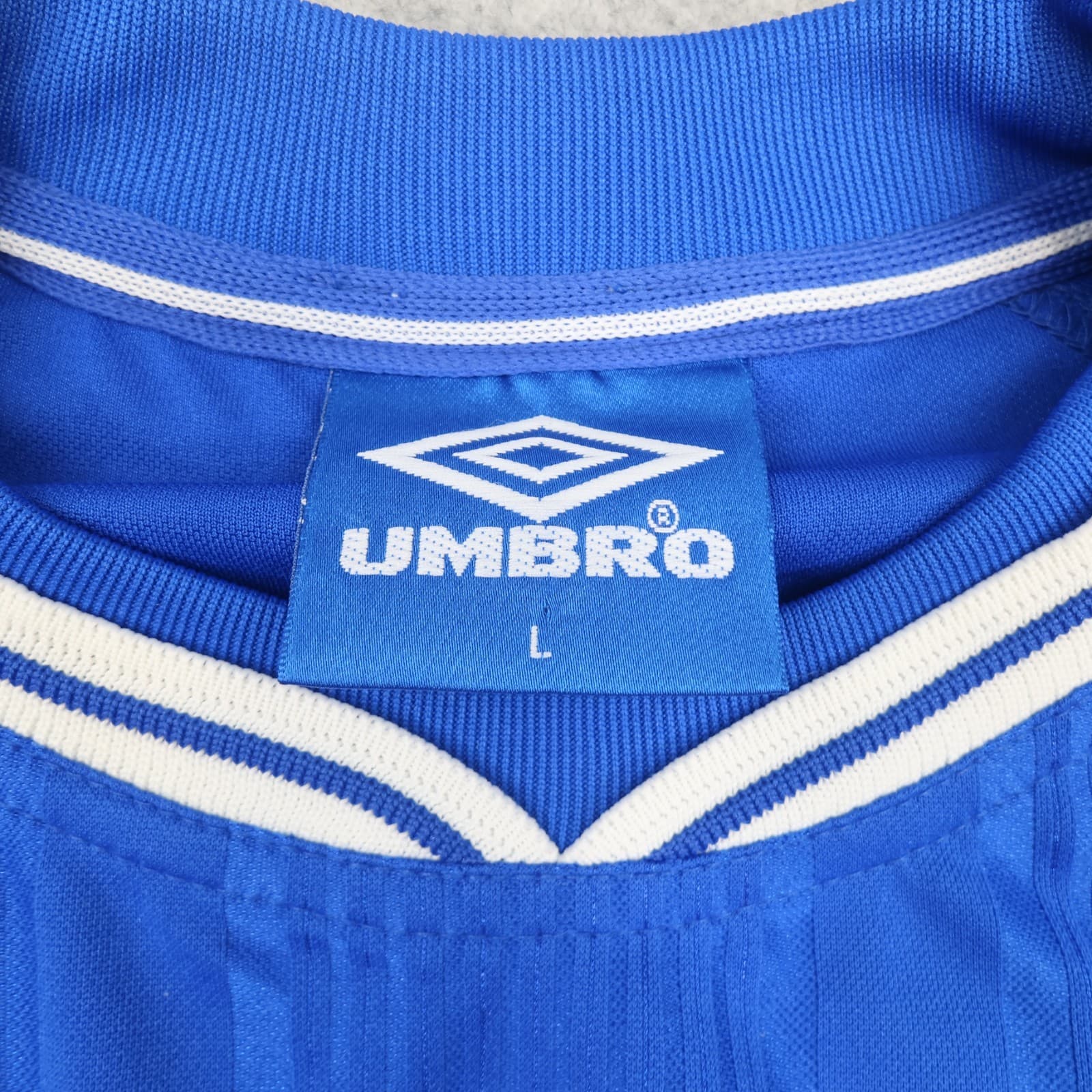 Vintage Chelsea Shirt Large Blue Home Kit 1998 2001 Umbro Soccer Jersey photo 6