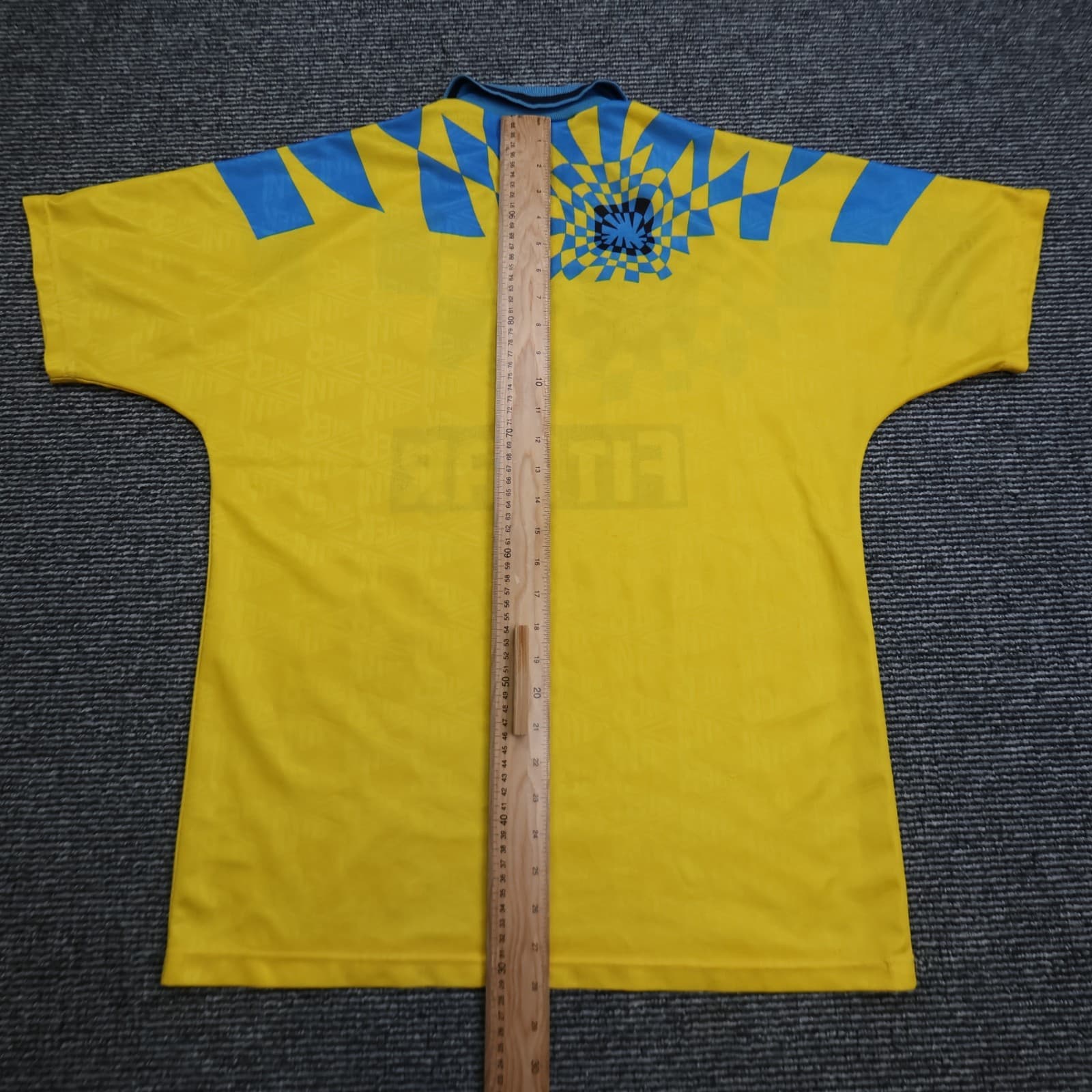 Vintage Inter Milan Shirt Yellow Third Umbro Football Soccer Jersey 1991 1992 photo 16