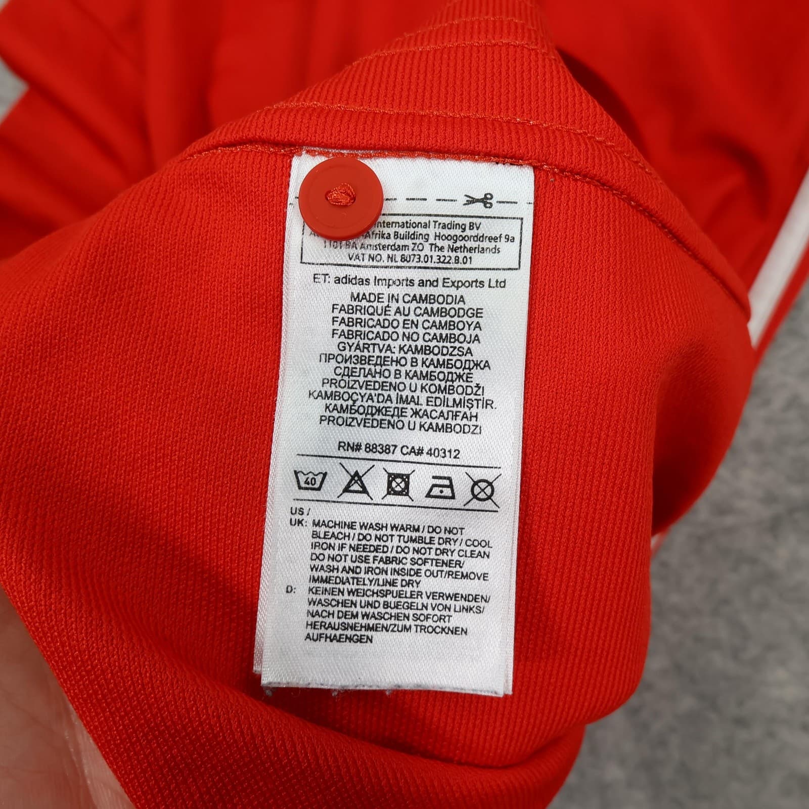 Wales Home Shirt Mens Large Red Football 2018 2019 Adidas Soccer Jersey photo 11