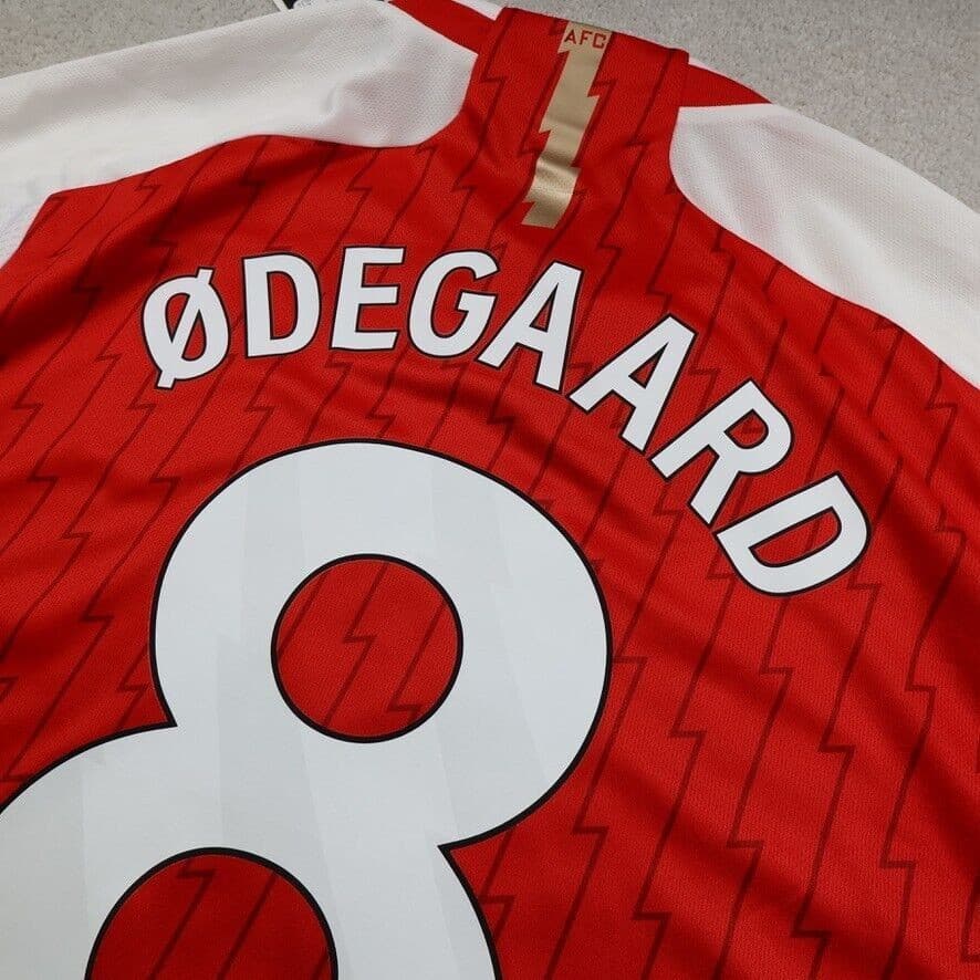 Arsenal Shirt Extra Large Red Home Kit 2023 2024 Adidas Jersey Martin Odegaard photo 8