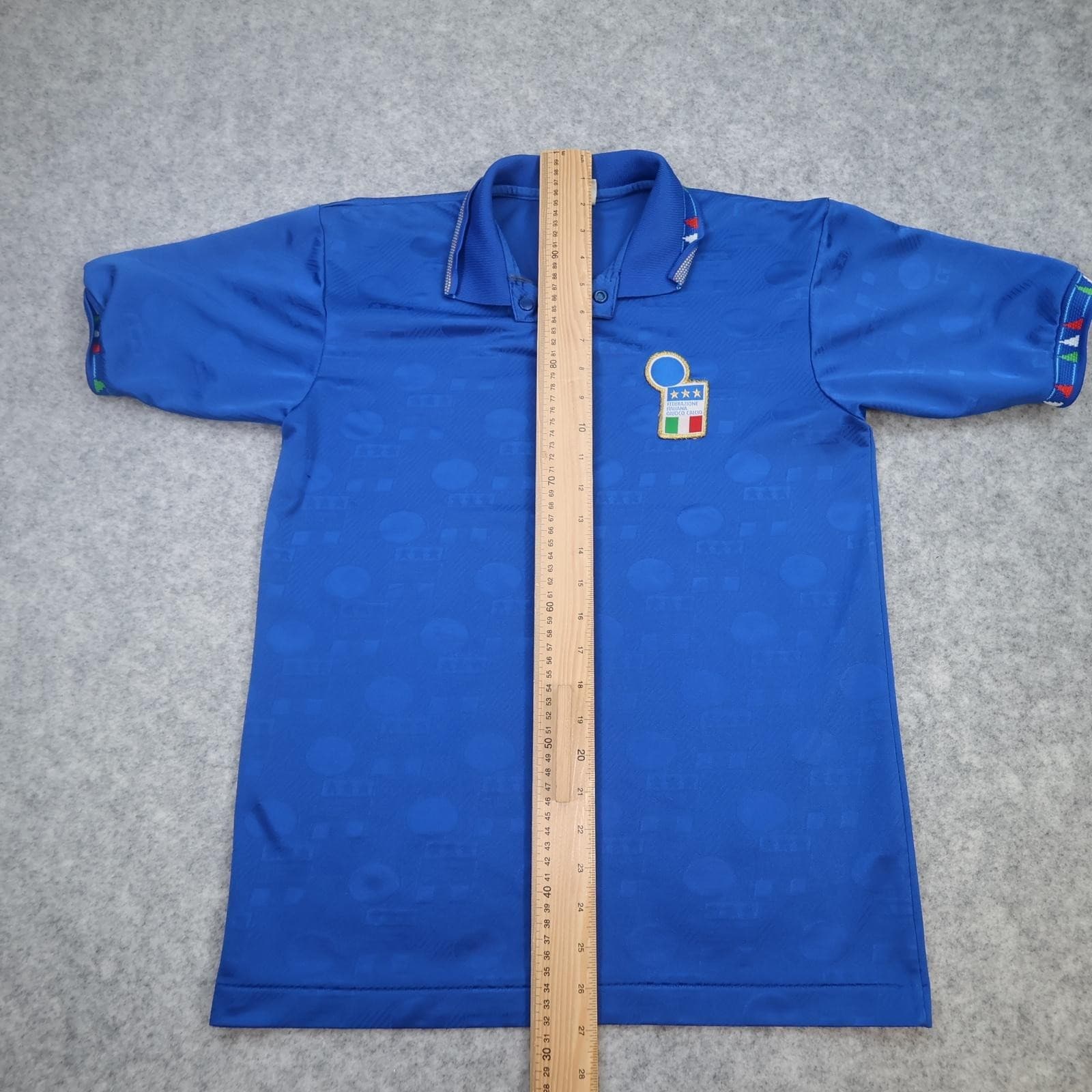 Vintage Italy Home Shirt Mens Small Blue Football Diadora 90s Jersey 1992 1993 photo 8