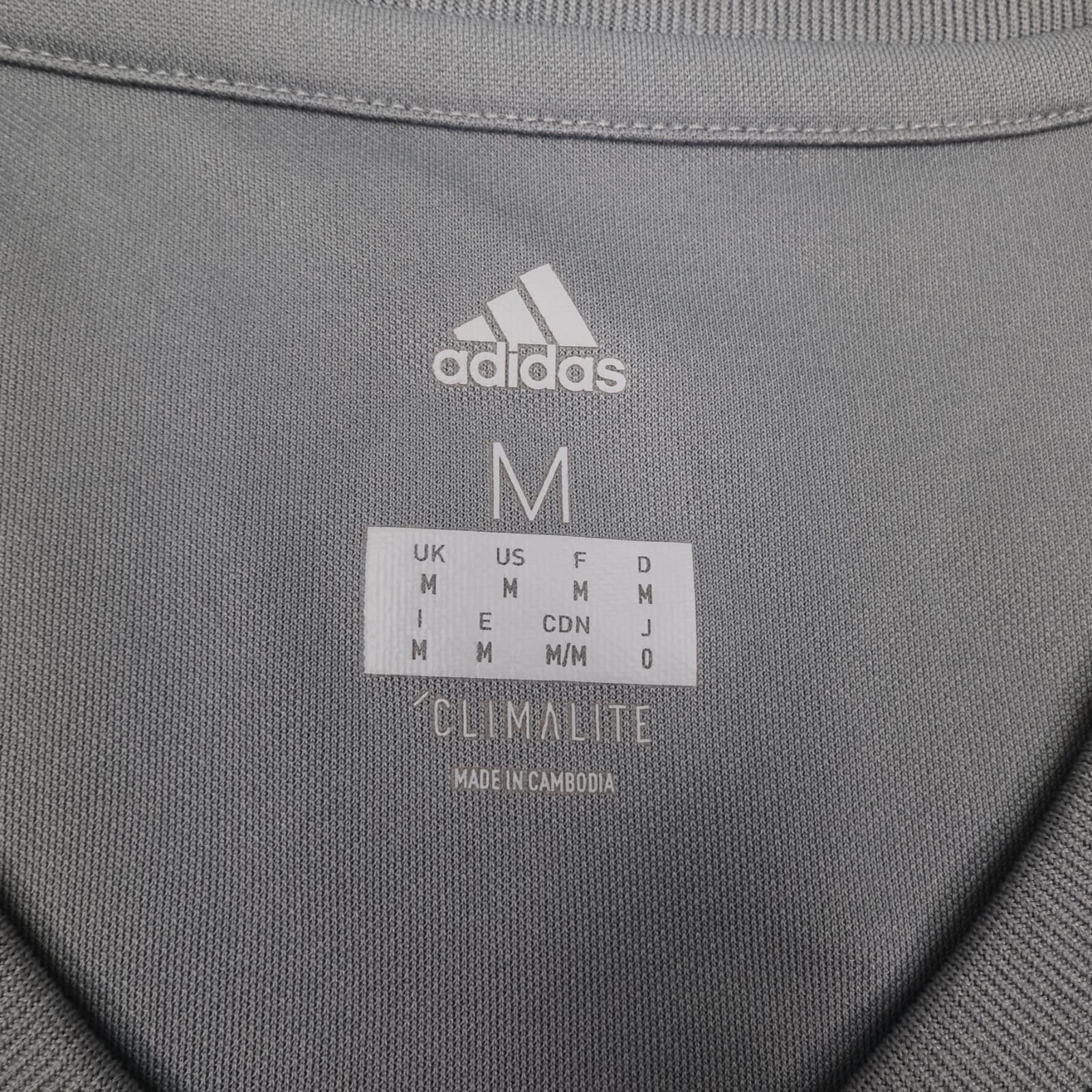 Manchester United Shirt Medium Grey Training Kit 2017 2018 Adidas Soccer Jersey photo 6