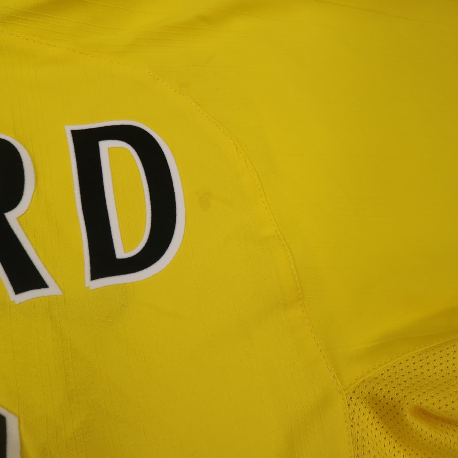 Vintage Arsenal Shirt Yellow Away Kit Large 2003 2004 Nike Sylvain Wiltord O2 photo 19