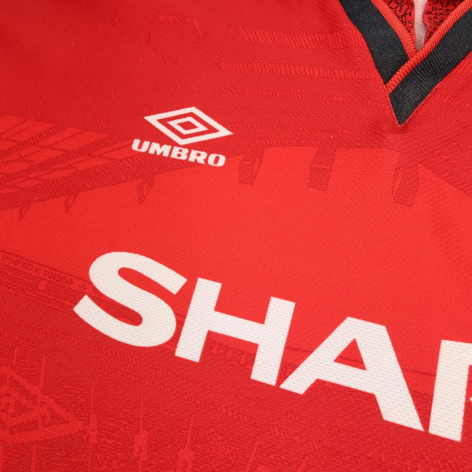 Vintage Manchester United Shirt Mens XXL Red 1994 1996 Umbro Sharp Soccer Jersey photo 4