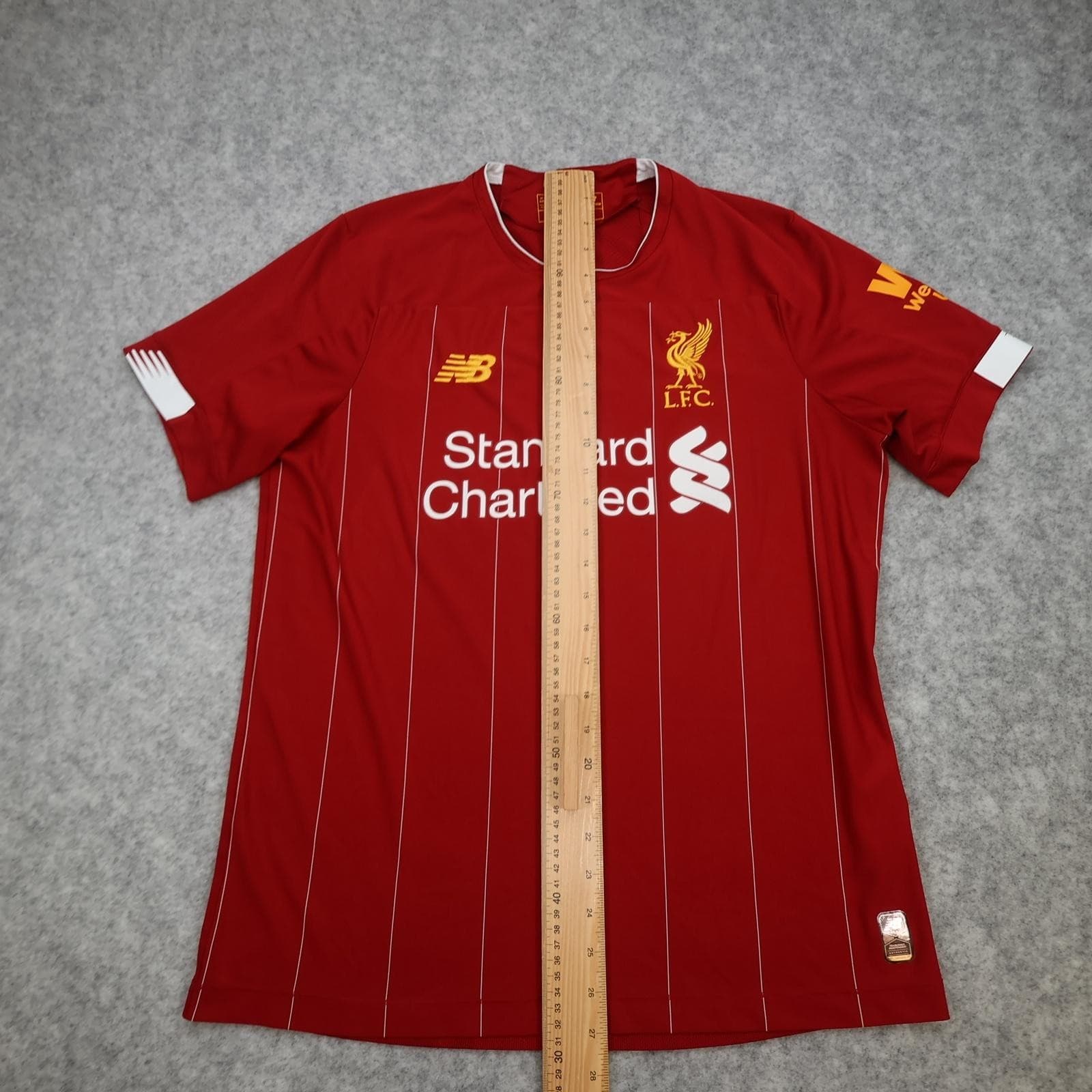 Liverpool Shirt Mens Medium Red Home 2019 2020 EPL Football New Balance Jersey photo 11