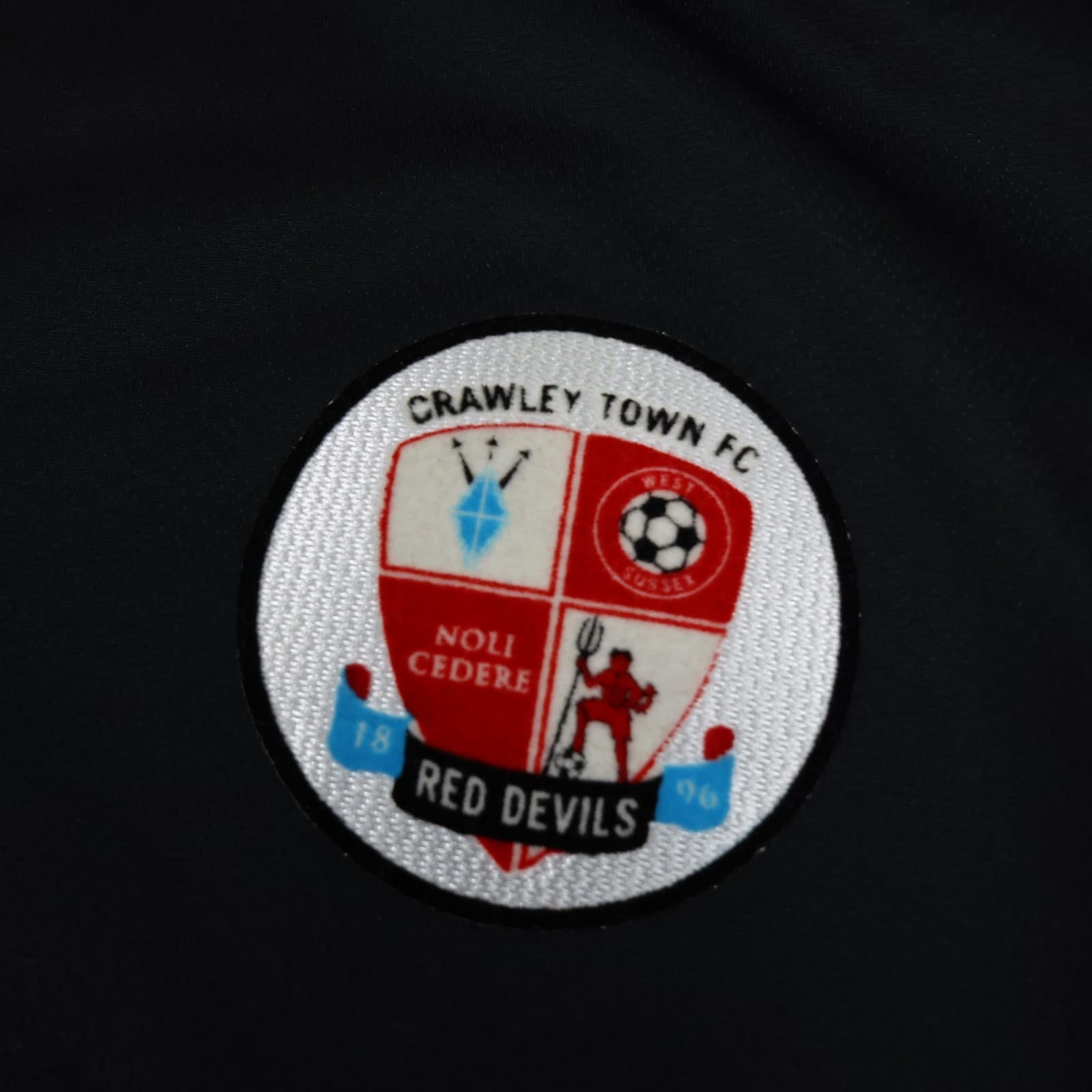 Crawley Town Shirt Mens XL Black 2018 2019 Errea Soccer Jersey photo 4