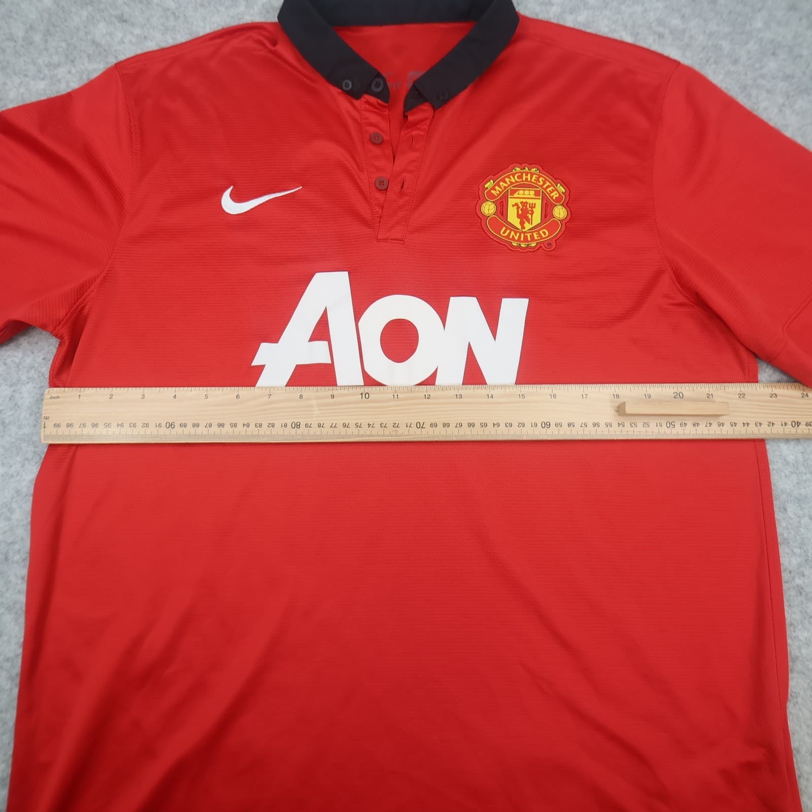 Manchester United Shirt Extra Large Red Home Kit 2013 2014 Nike Soccer Jersey photo 13