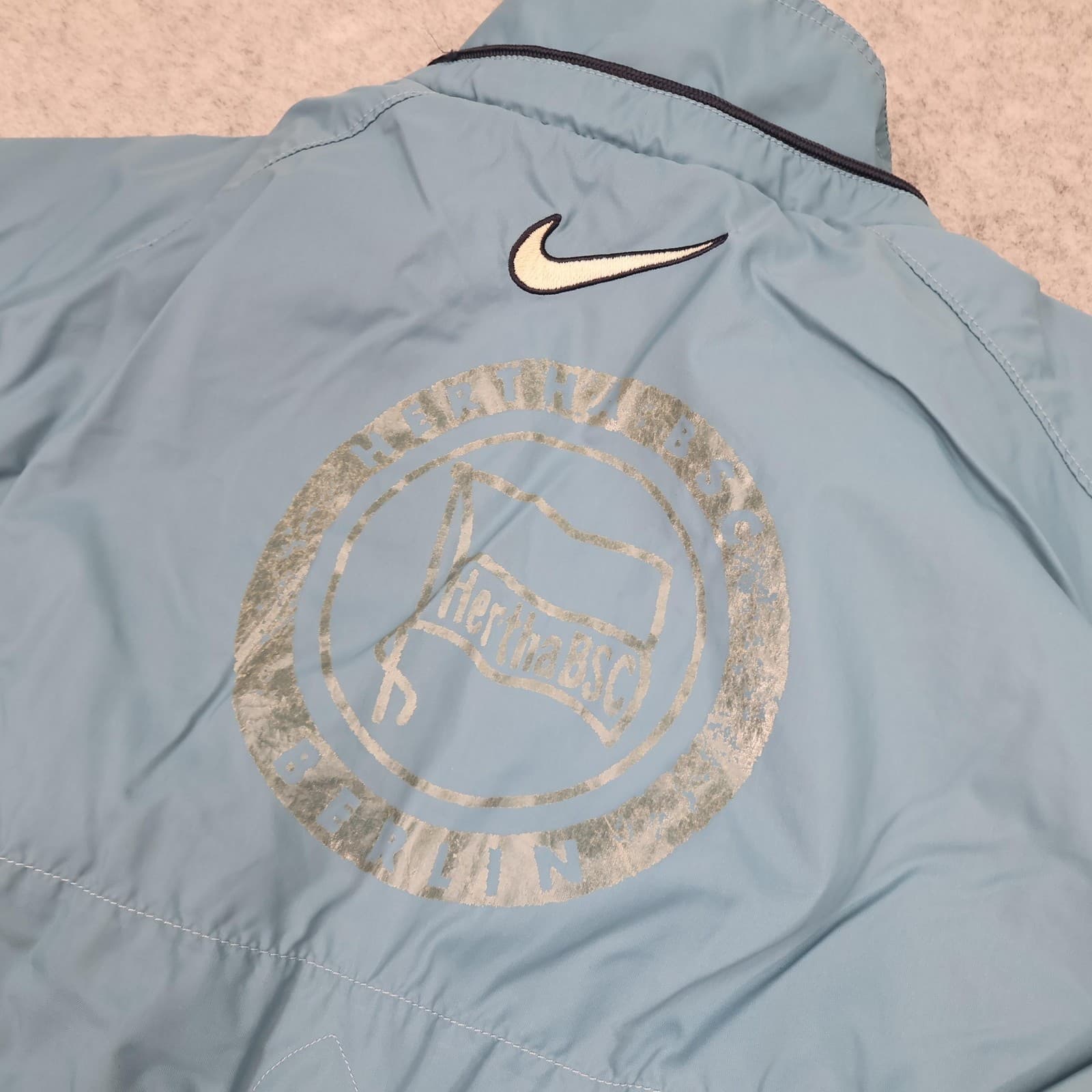 Hertha BSC Berlin Jacket Mens Medium Blue Windbreaker 2000s Nike Team Training photo 10