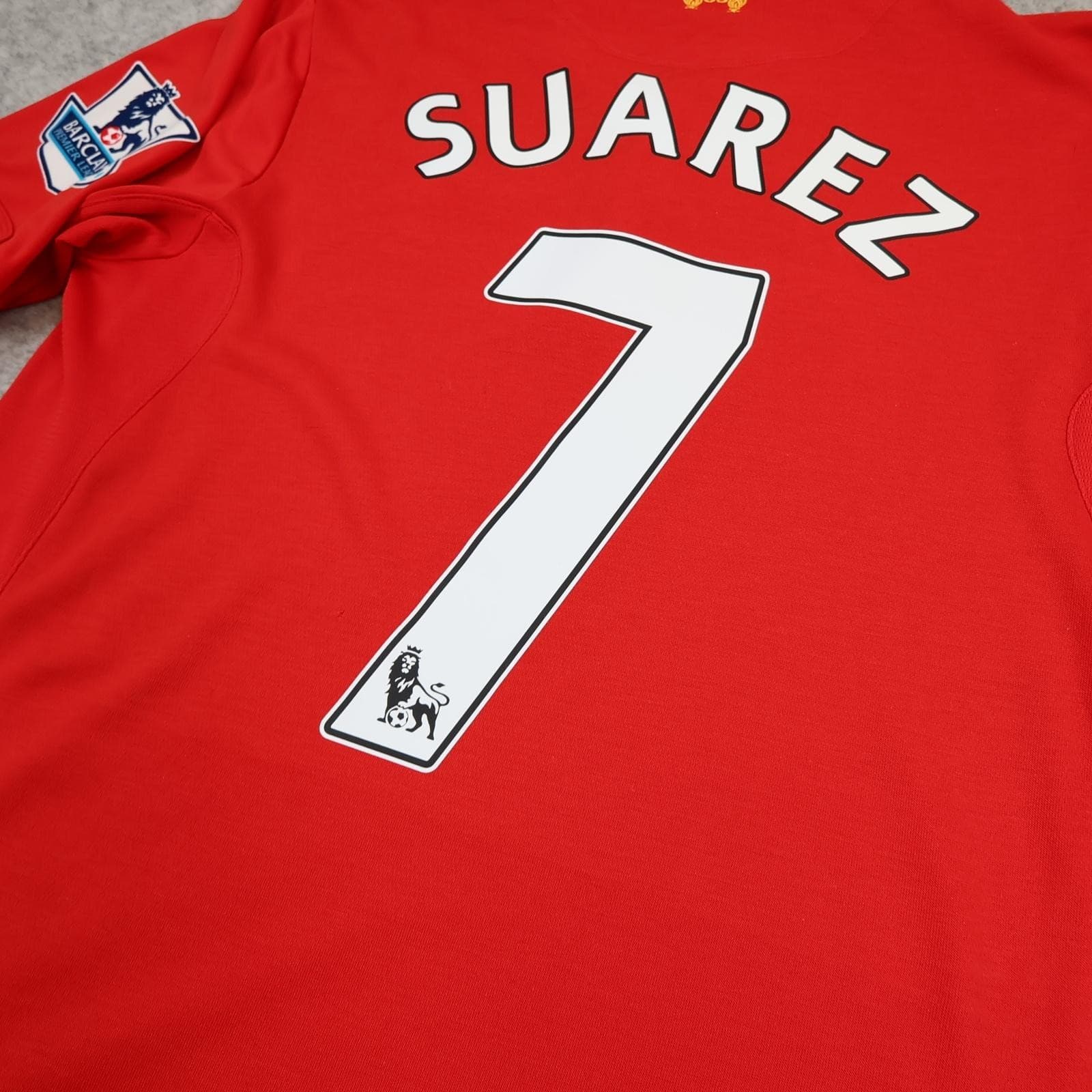 Liverpool Shirt Mens Medium Red Home 2012 2013 Football Warrior Suarez 7 Jersey photo 9