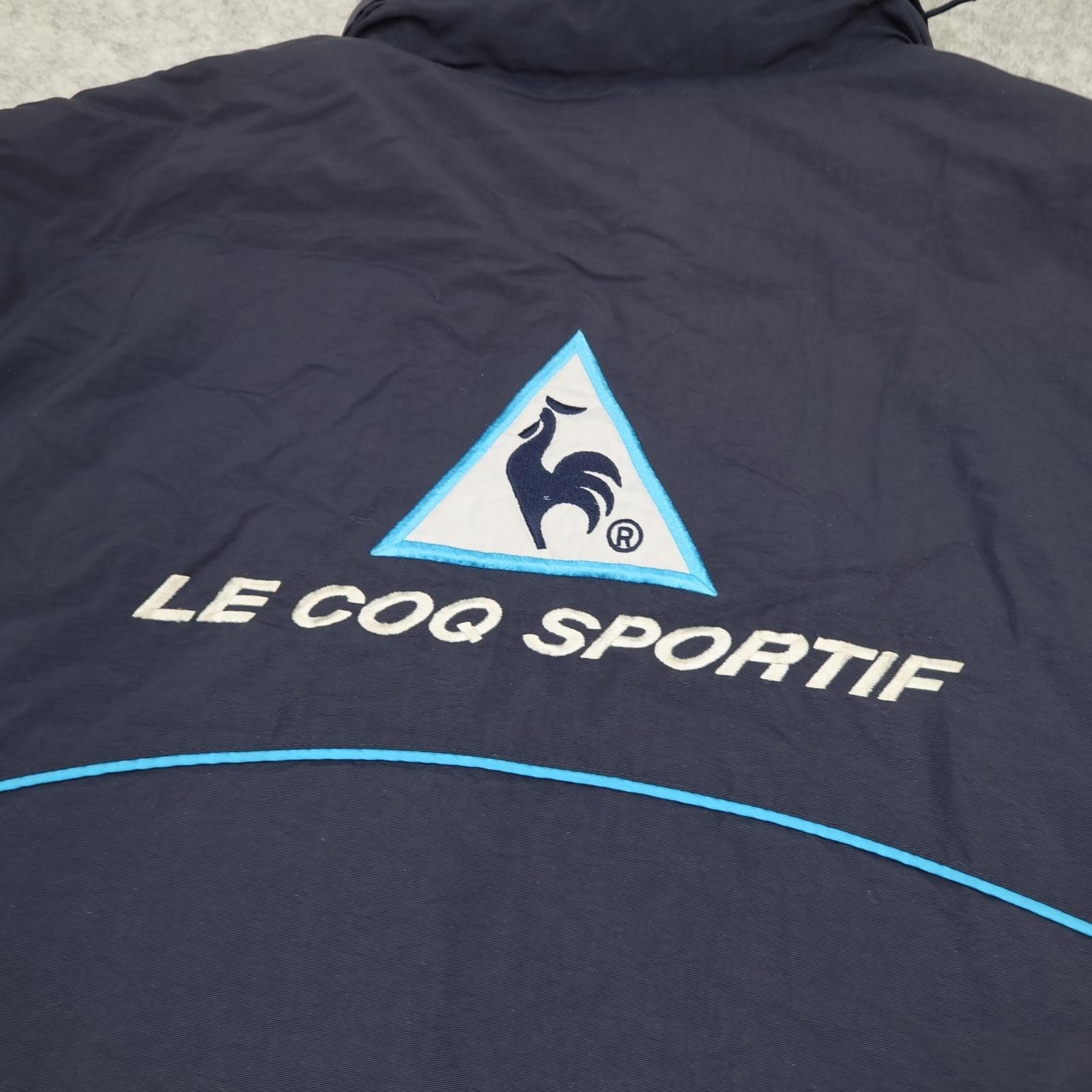Vintage Manchester City Jacket Mens 2XL Navy EPL 2002 2003 Le Coq Sportif Eidos photo 8
