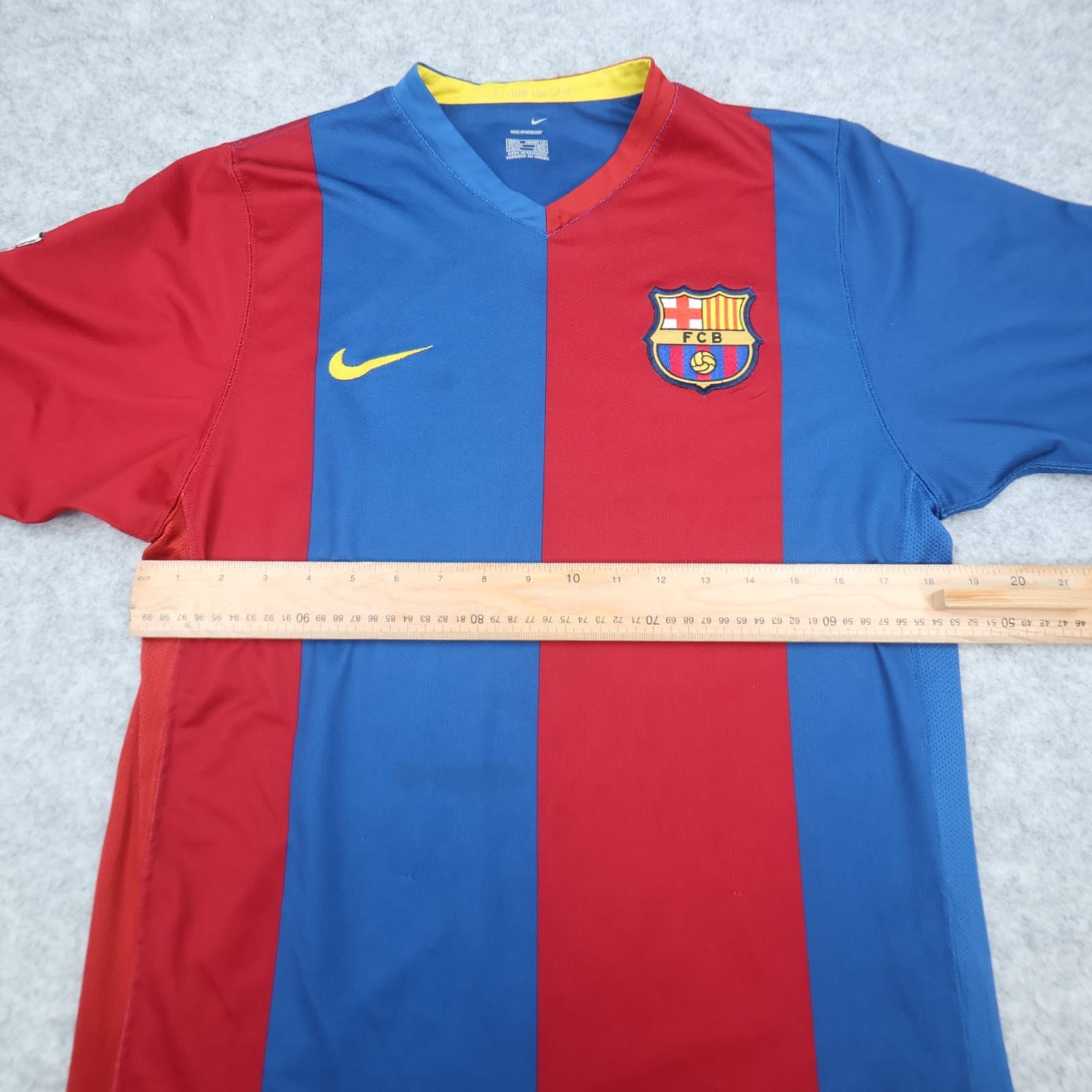 Vintage Barcelona Shirt Medium Red Home Kit 2006 2007 Nike Jersey Football photo 12