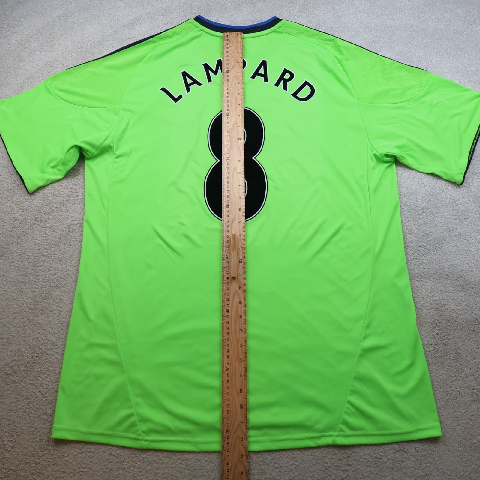 Chelsea Shirt 2XL Green Third Kit 2010 2011 Adidas Soccer Jersey Frank Lampard photo 12