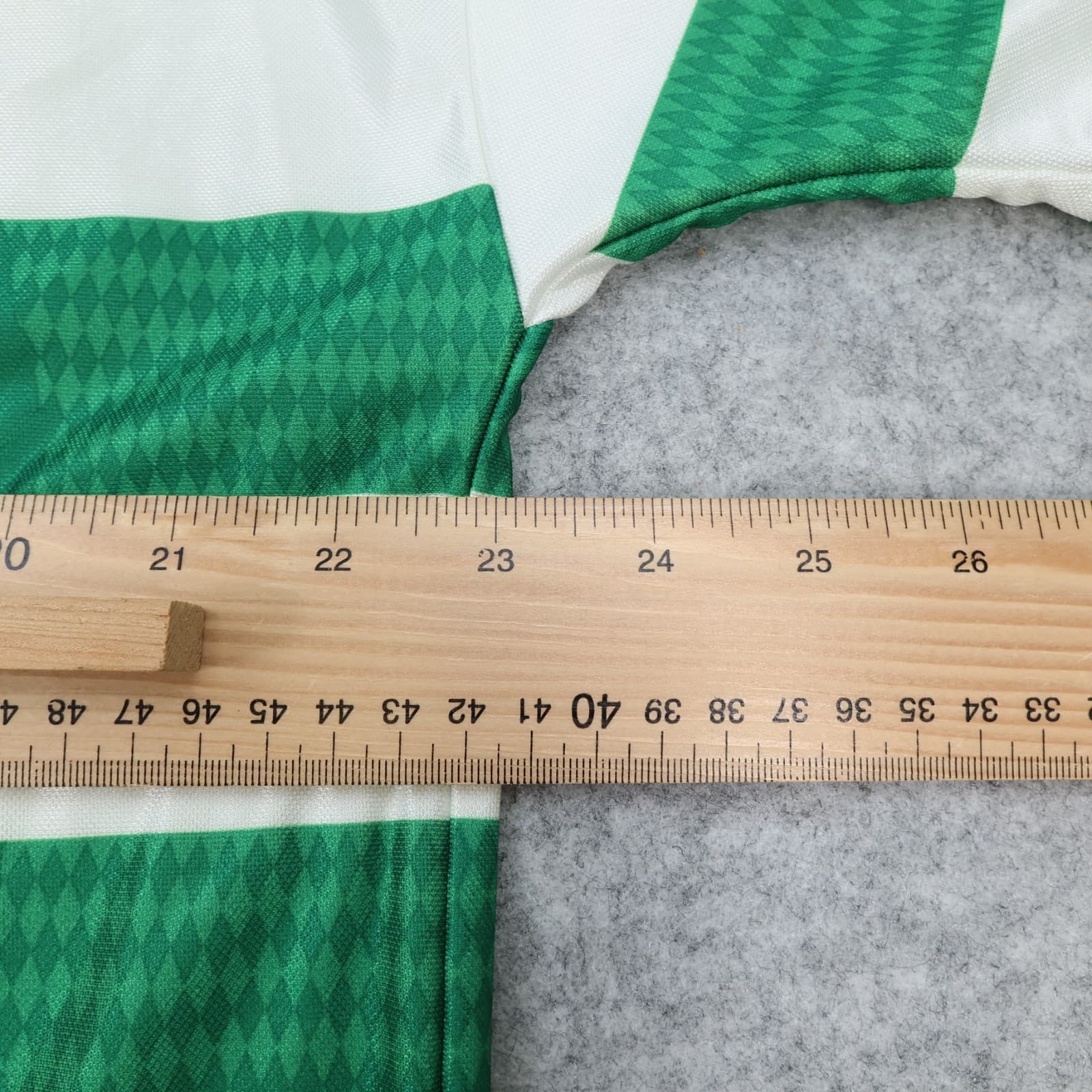 Celtic Football Shirt Extra Large Green Striped Home Kit 1997 1998 Umbro Jersey photo 13