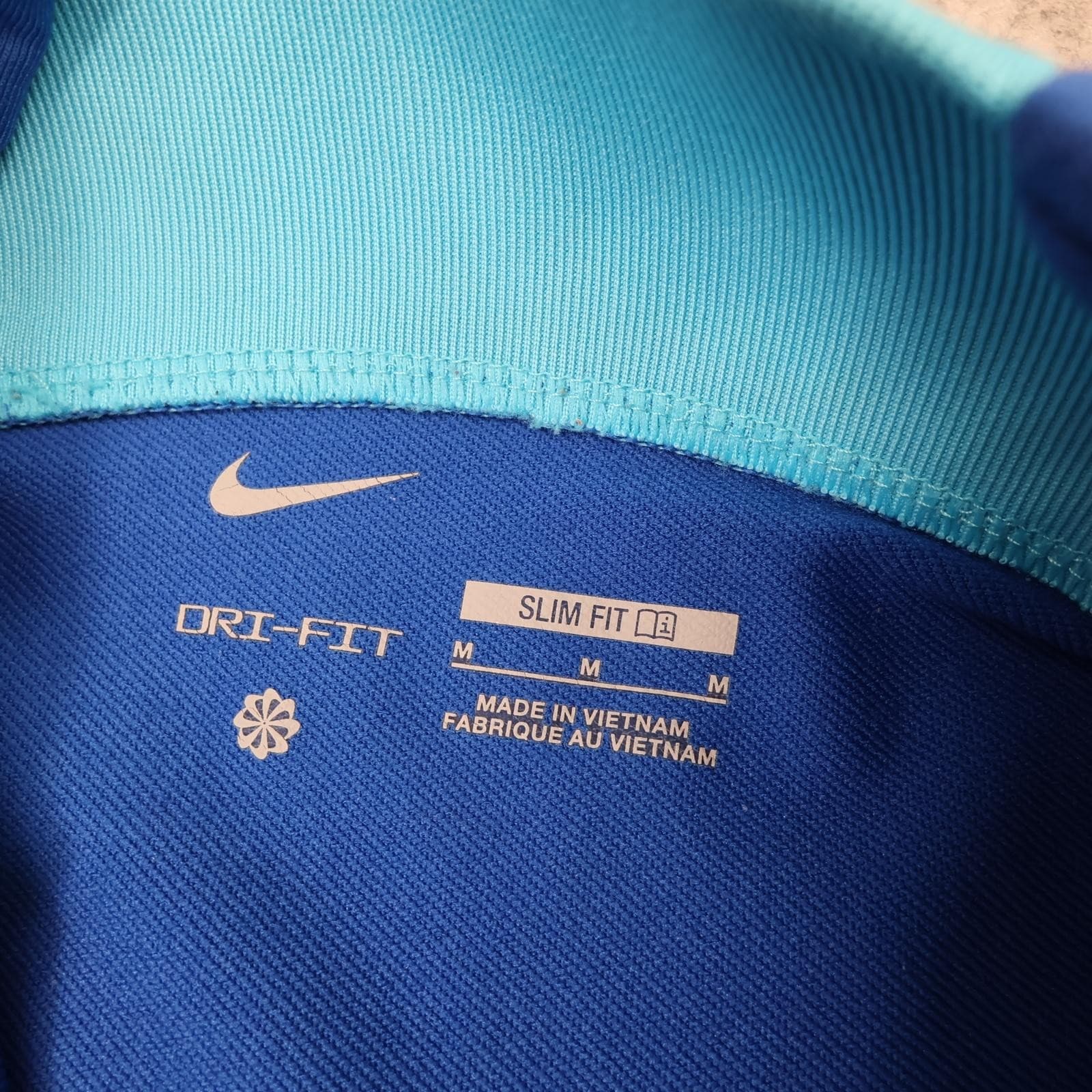 England Training Drill Top Mens Medium Blue 2022 2023 Nike Pullove 1/4 Zip photo 6