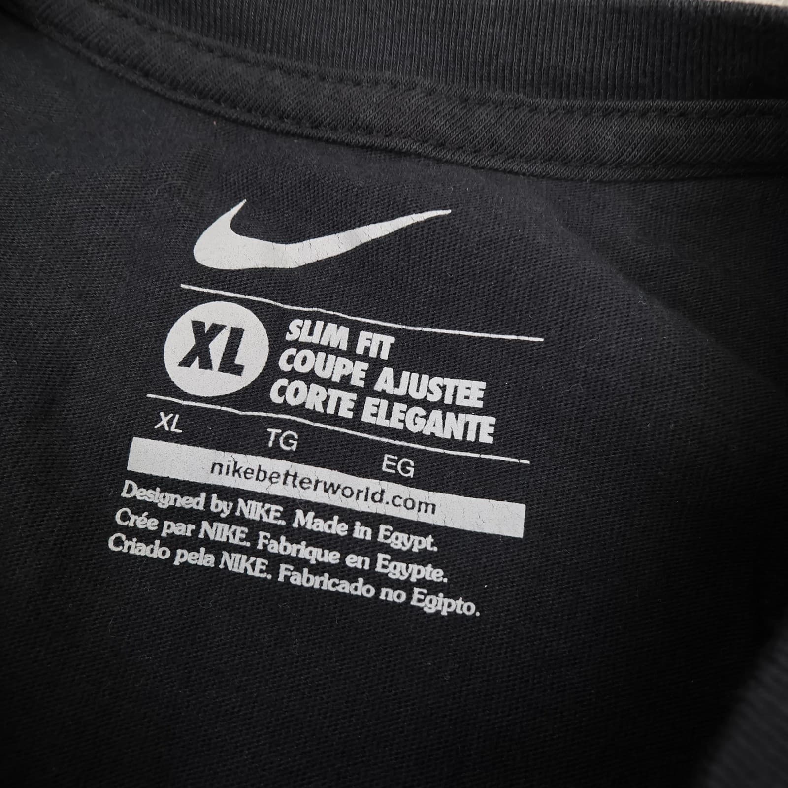 Arsenal Shirt Mens XL Black EPL Just Do It Football Nike Slim Fit Tee Shirt photo 4
