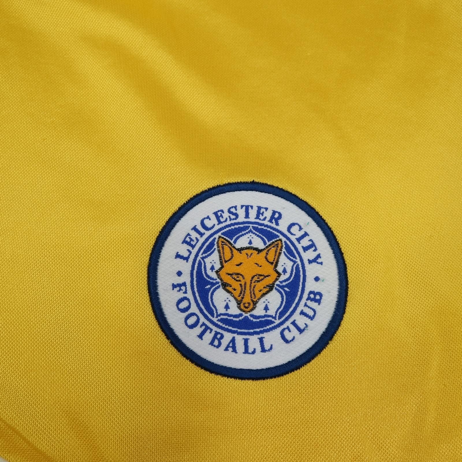 Vintage Leicester City Shirt Mens Medium Yellow Third 1999 2001 Walkers Jersey photo 4