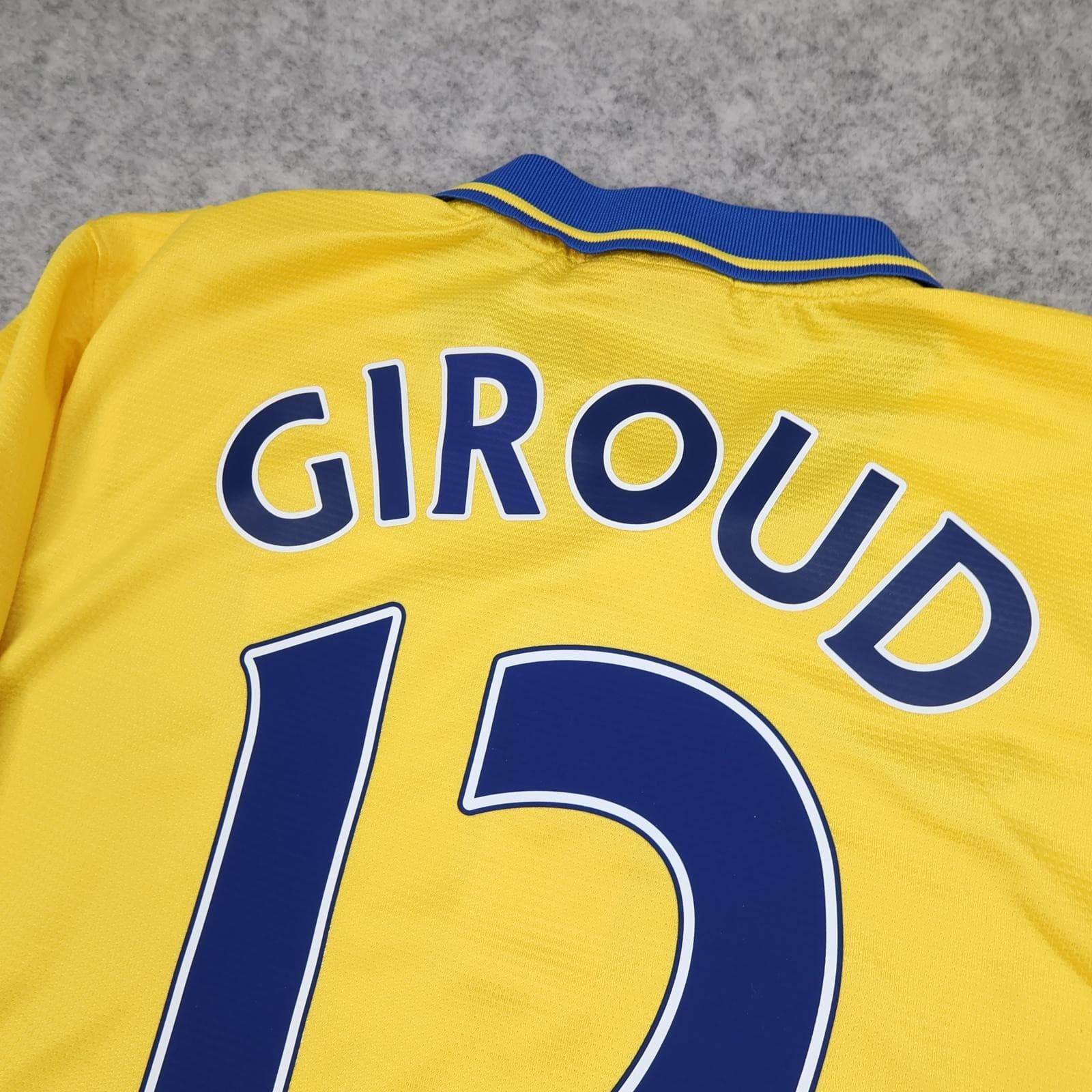 Arsenal Away Shirt Mens Small Yellow 2013 2014 EPL Nike Soccer Jersey Giroud 12 photo 13