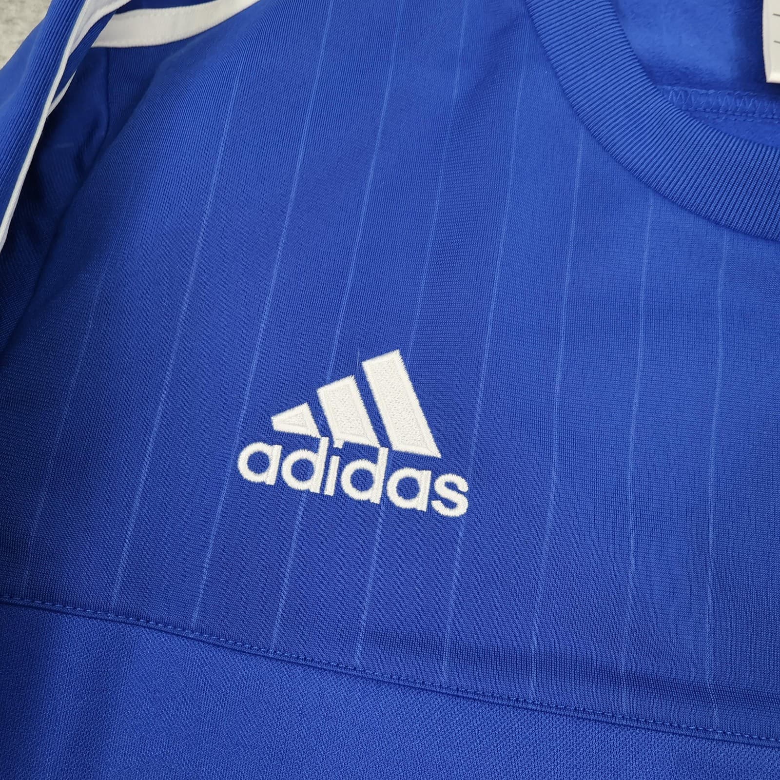 Chelsea Drill Top Mens Medium Blue Football Adidas Soccer Jumper 2015 2016 photo 4
