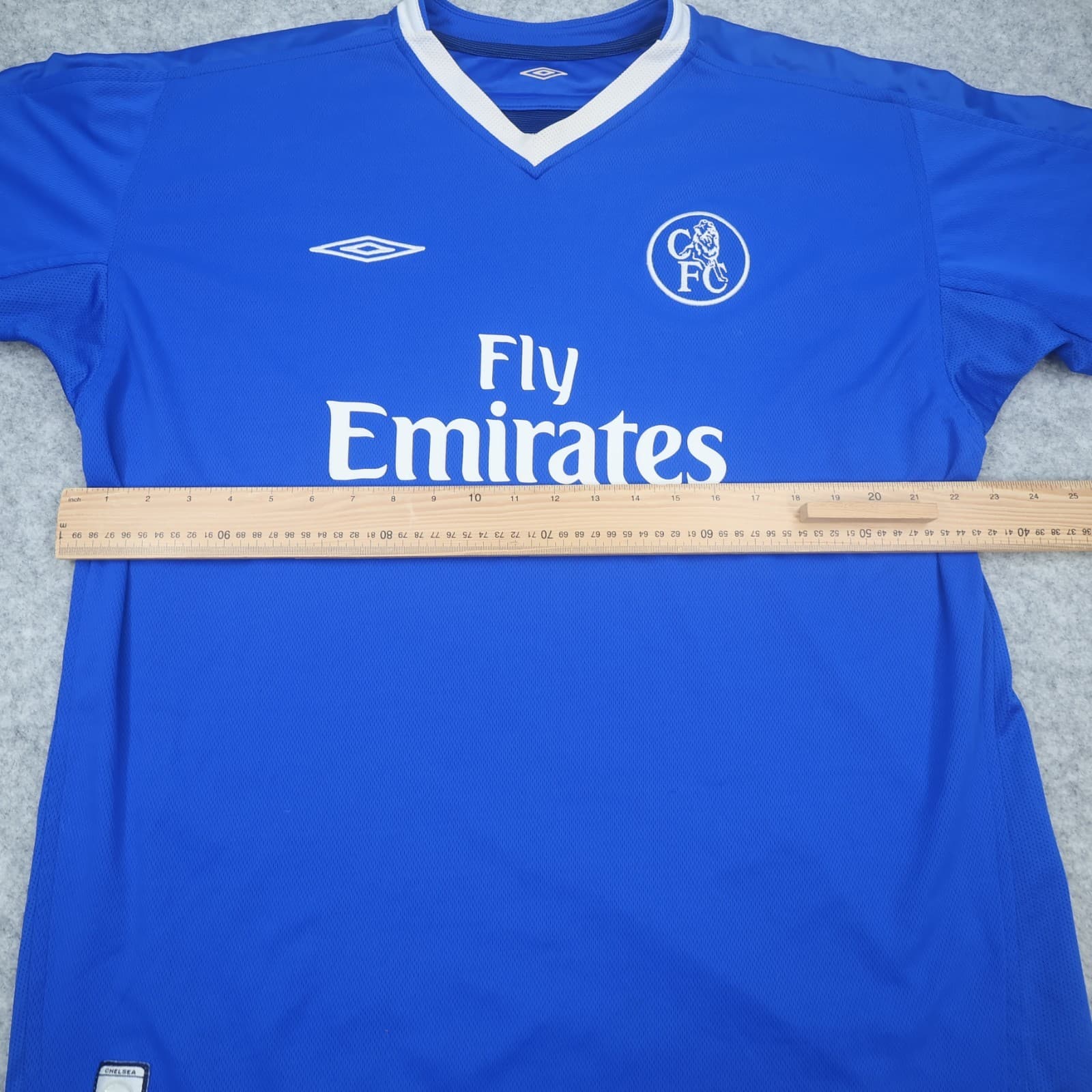Vintage Chelsea Shirt Extra Large Blue Home Kit 2003 2005 Jersey Claude Makelele photo 11