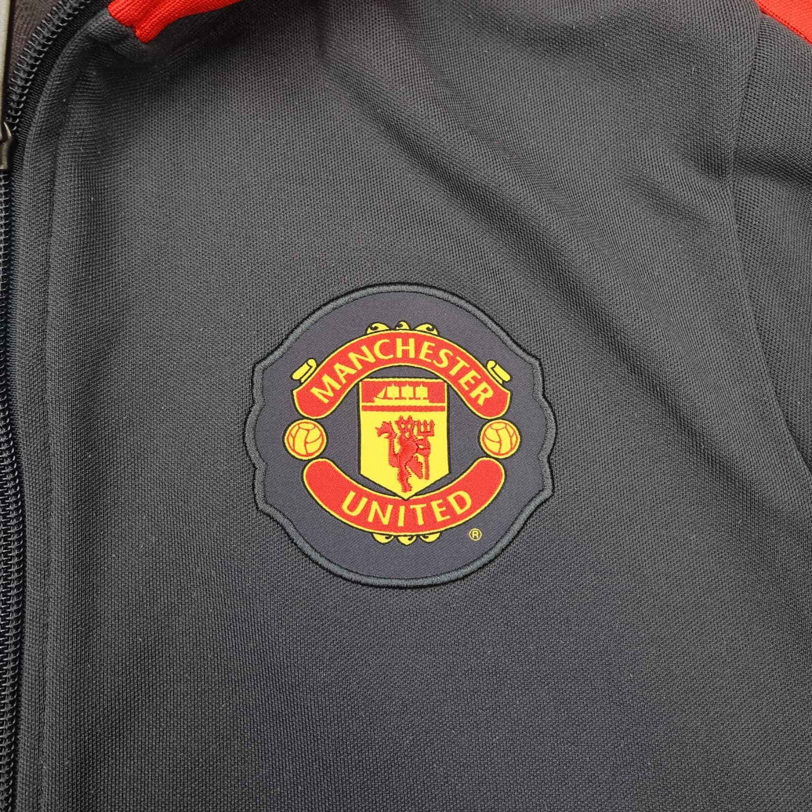 Vintage Manchester United Jacket Medium Black Training Tracksuit Nike 2010 2011 photo 3