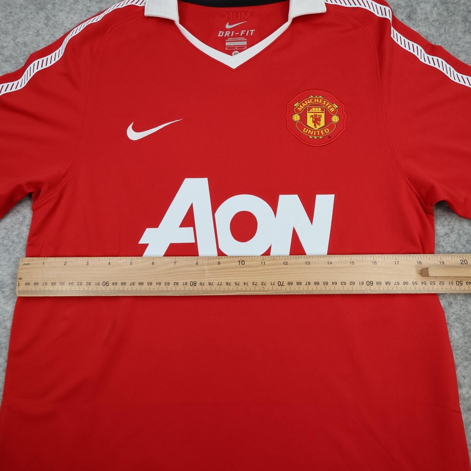 Manchester United Shirt Mens Medium Red Home 2010 2011 EPL Football Nike Nani 17 photo 13