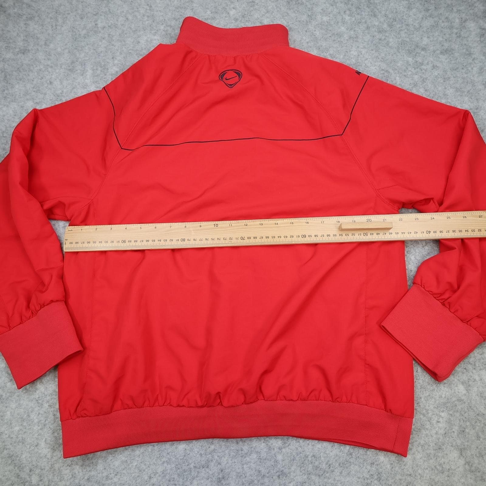 Arsenal Jacket Mens Large Red Football Nike Emirates Soccer Tracksuit 2009 2010 photo 6