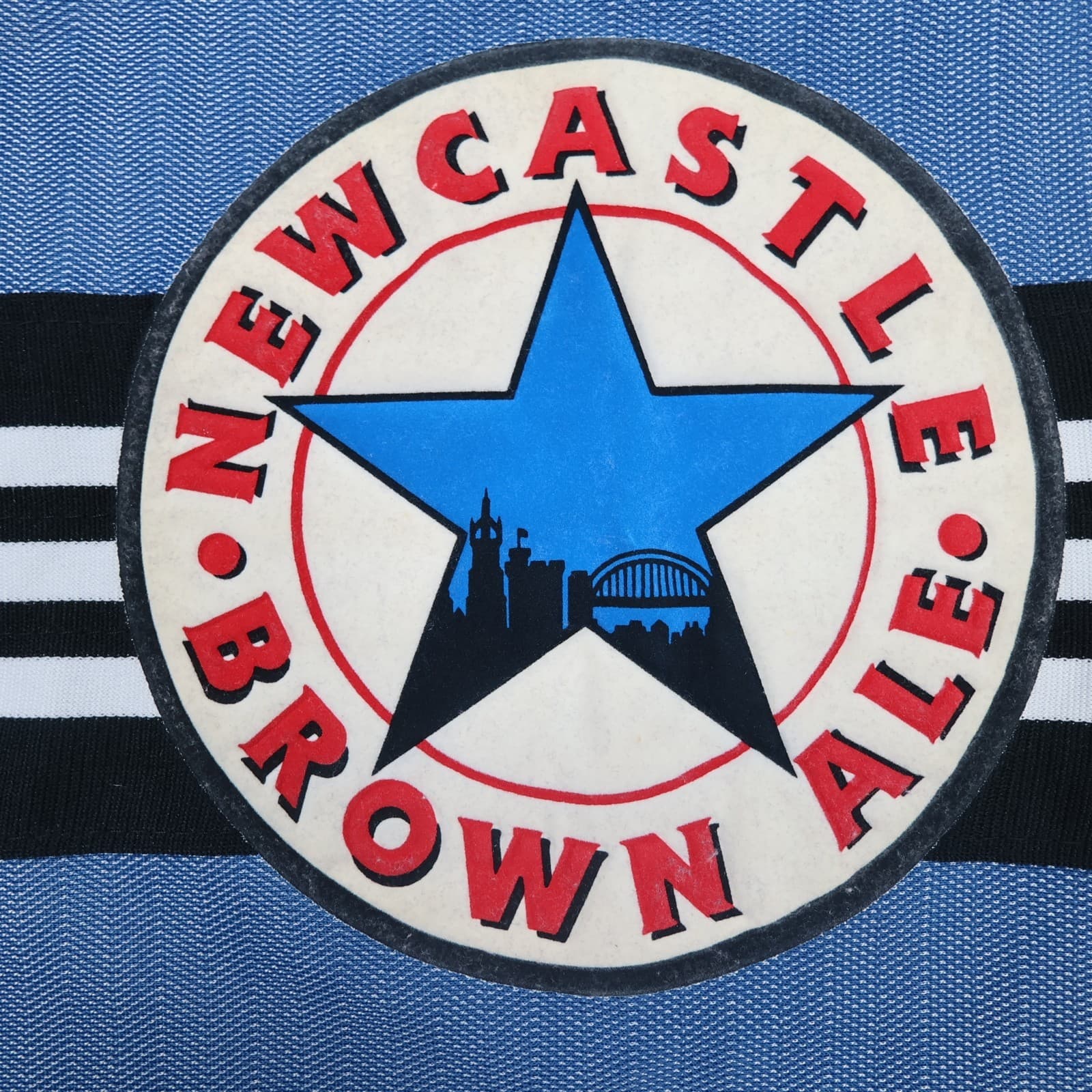 Vintage Newcastle United Shirt Large Blue Away Kit 1996 1997 Jersey Brown Ale photo 4