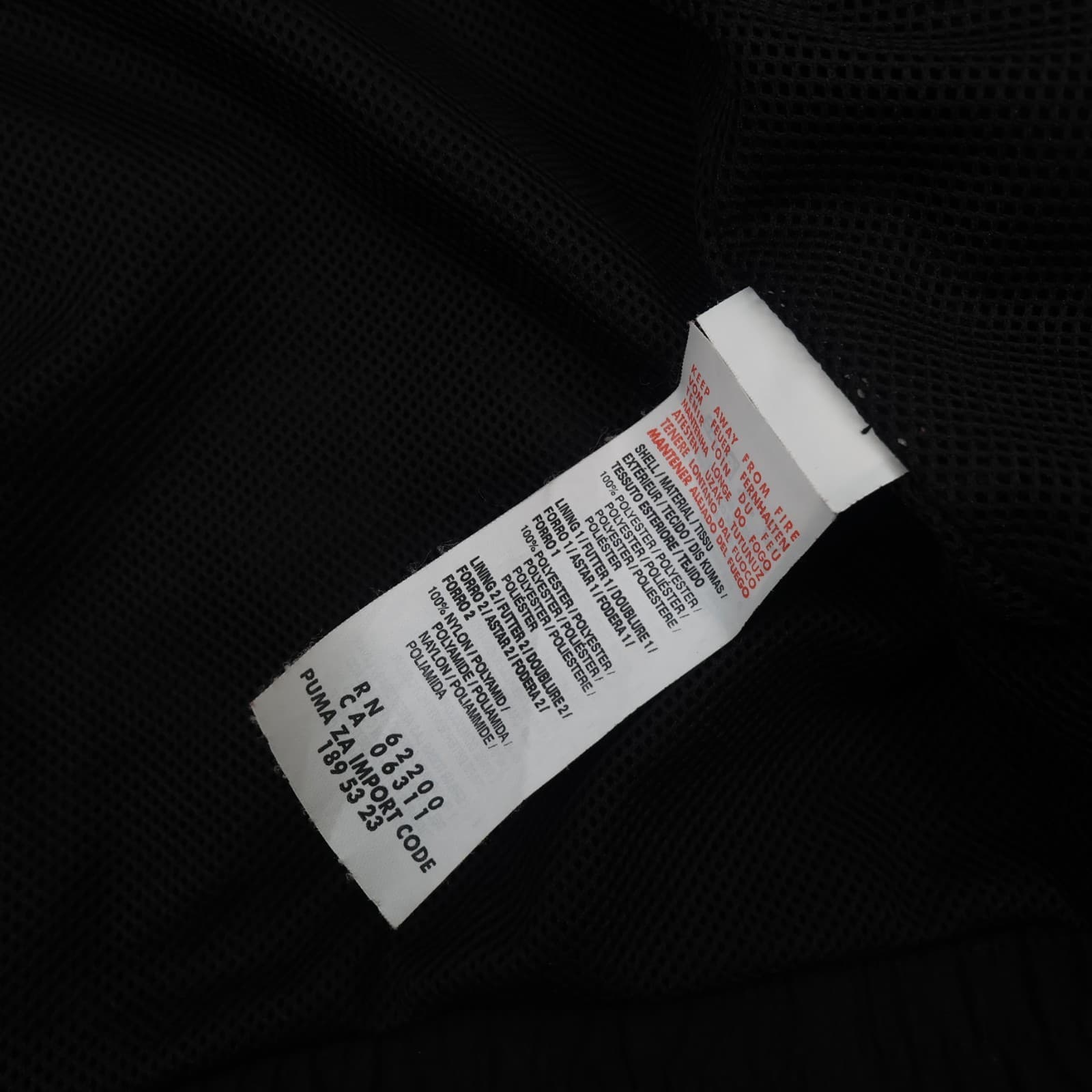 Newcastle United Jacket Medium Black Lightweight Track Coat 2011 2012 Puma photo 7