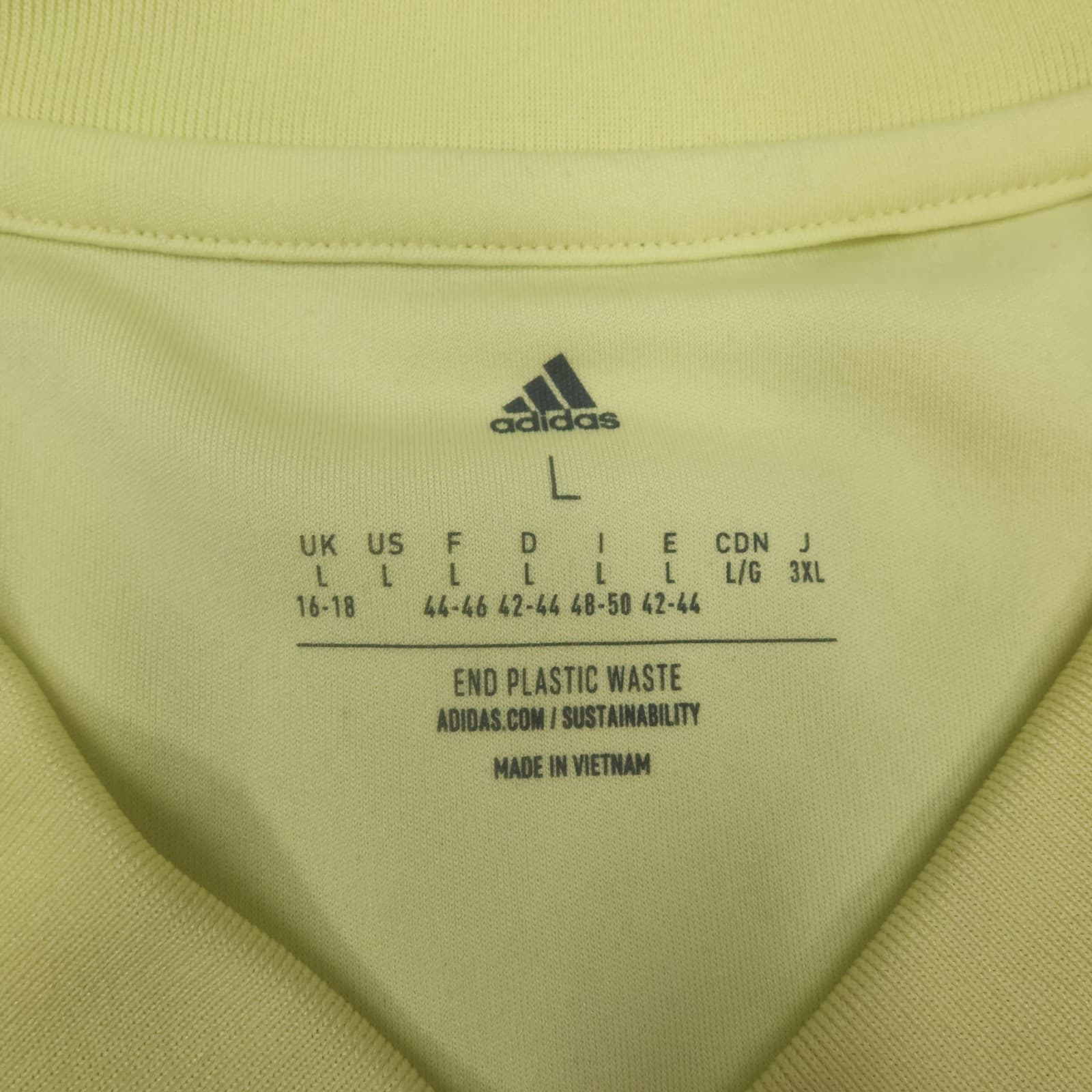 Leeds United Shirt Large Womens Yellow Away Kit 2022 2023 Adidas Jersey 16 18 photo 6
