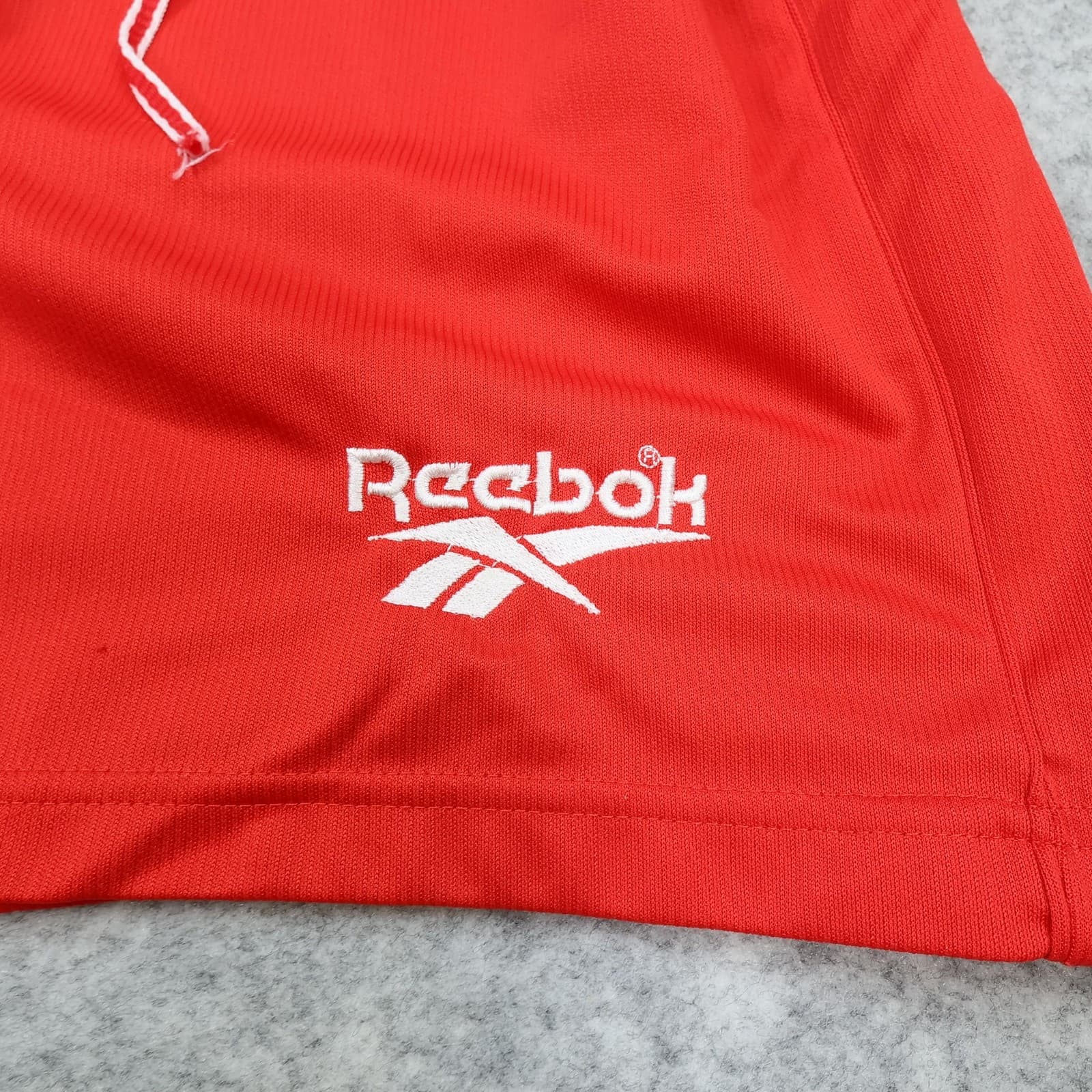 Vintage Liverpool Shorts Mens Large Red 1996 1998 Football Reebok Soccer UK photo 4