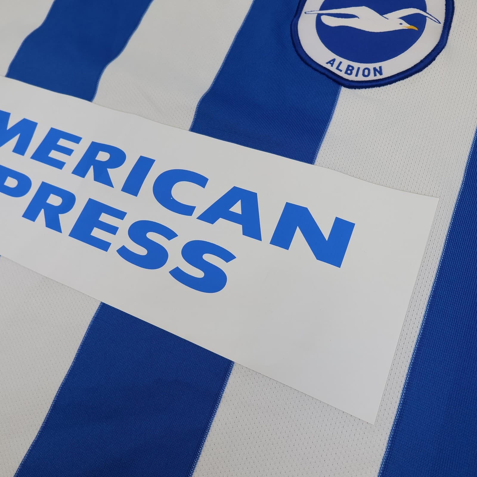 Brighton & Hove Albion Shirt Mens Large Blue Home 2016 2017 Nike Soccer Jersey photo 5