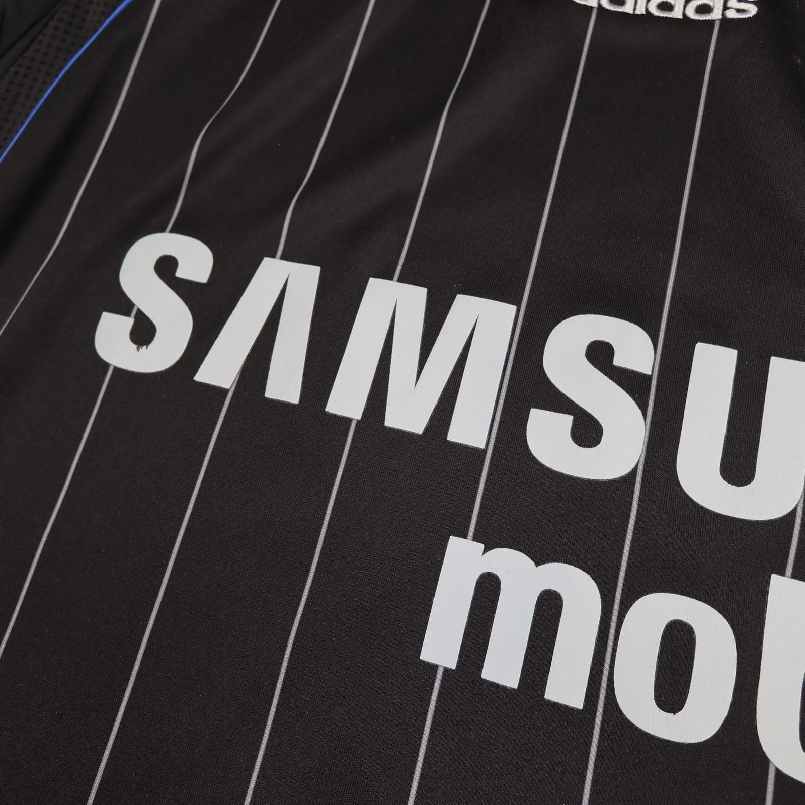 Chelsea Shirt Mens Small Black Third Kit 2006 2007 Adidas Essien 5 Soccer Jersey photo 4