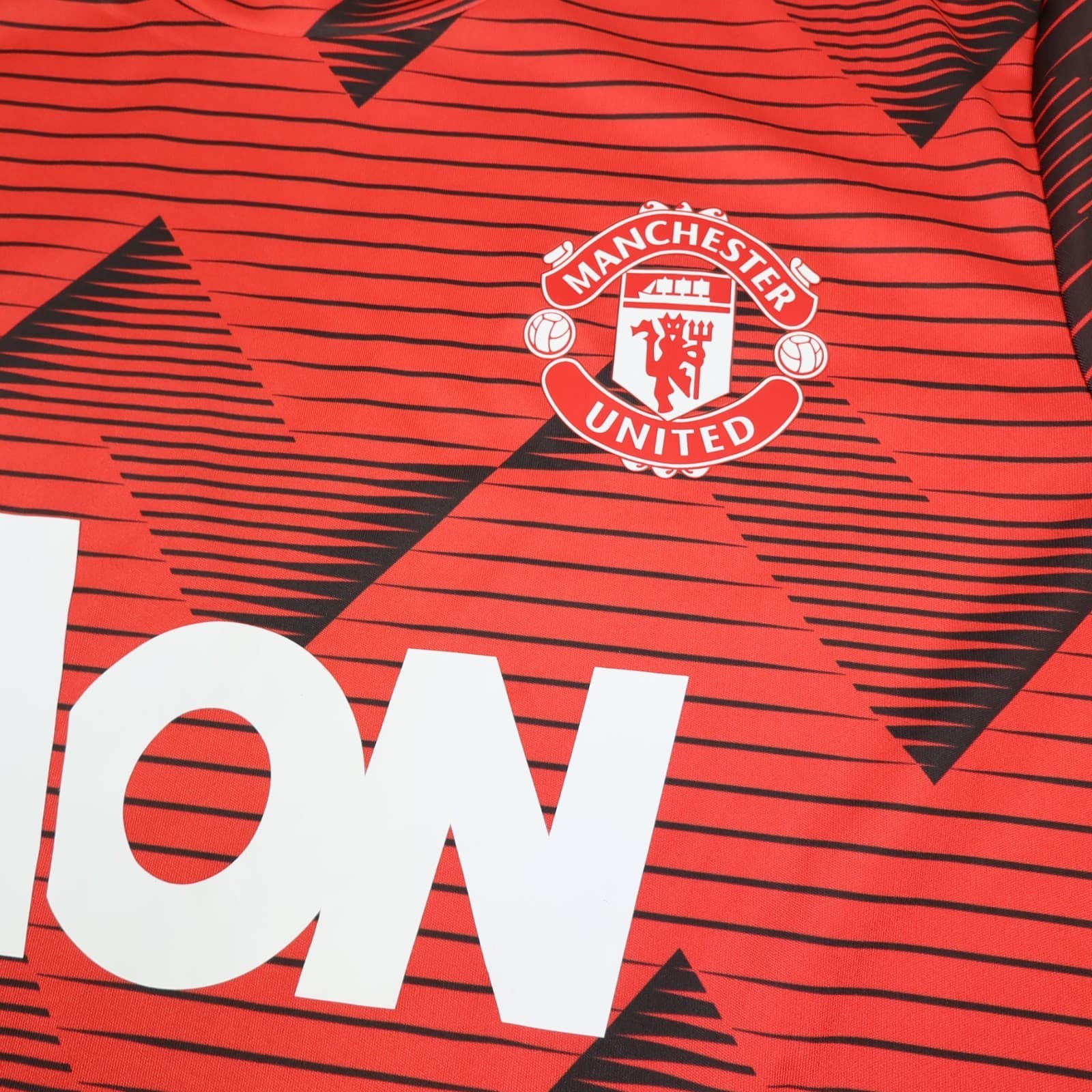Manchester United Shirt Medium Red Training Kit 2019 2020 Adidas Soccer Jersey photo 5