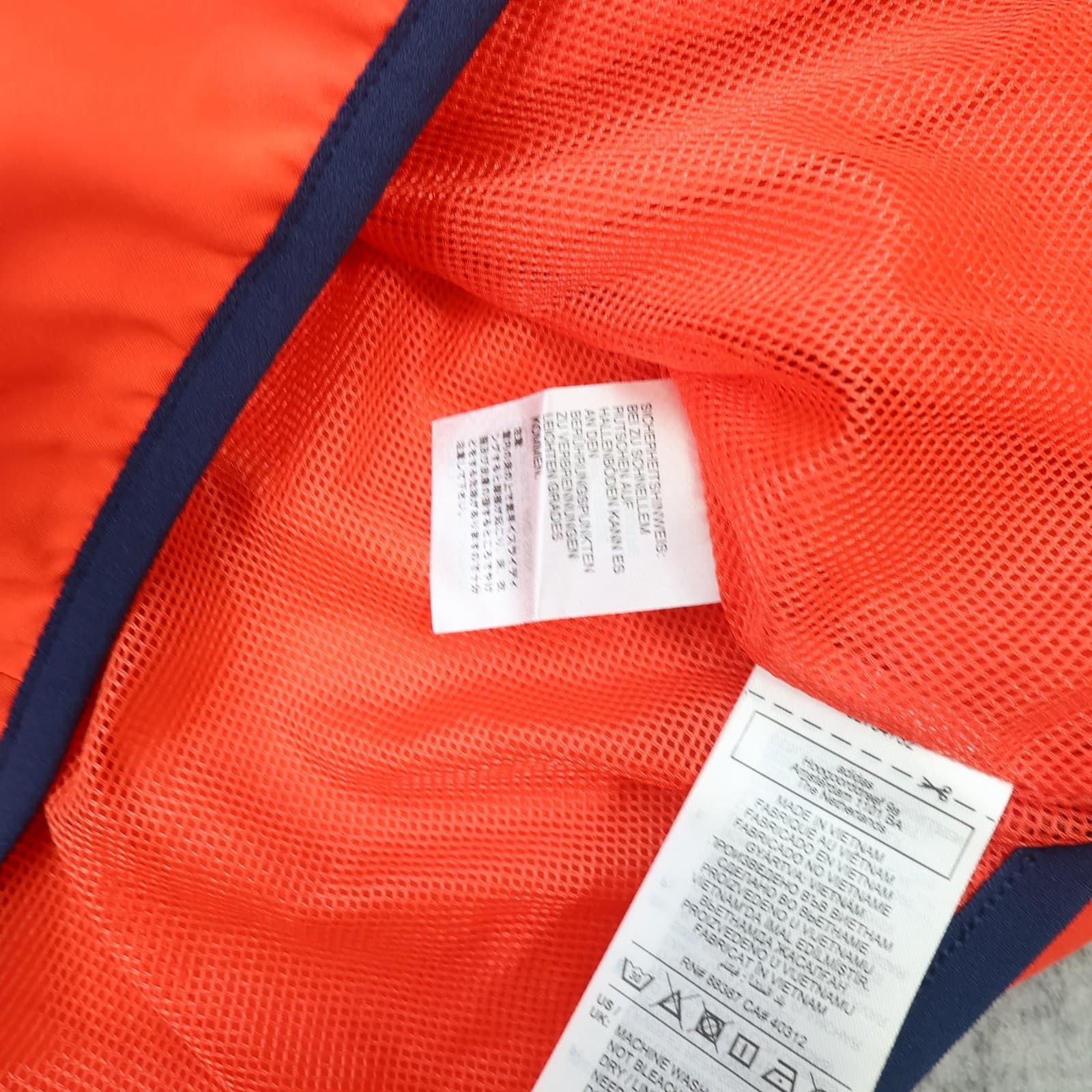 Manchester United Jacket Mens Large Orange Navy Football Adidas Tezos Training photo 7