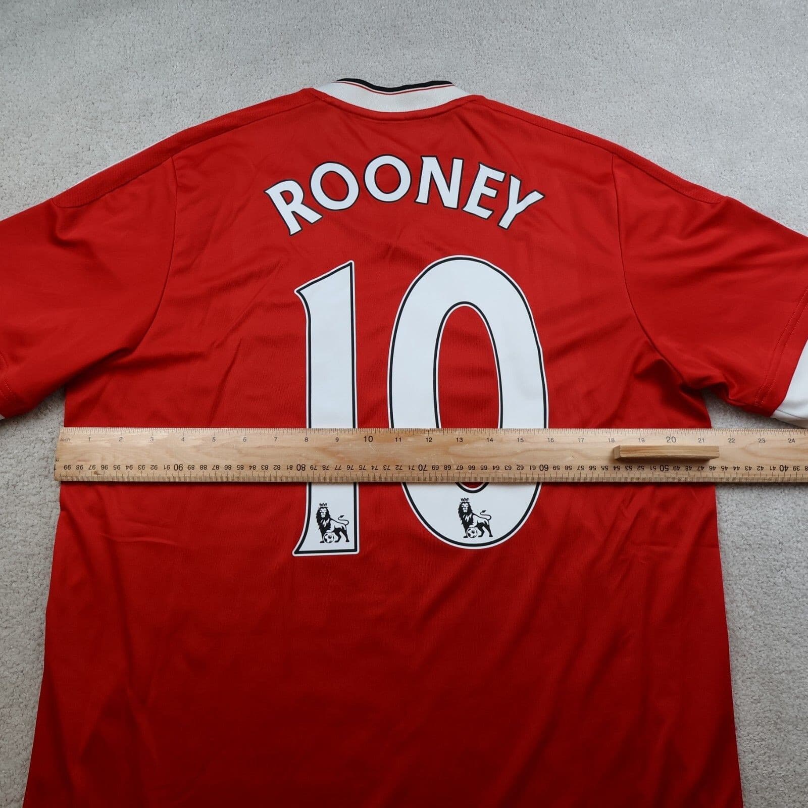 Manchester United Shirt Large Red Home Kit 2015 2016 Adidas Jersey Wayne Rooney photo 7