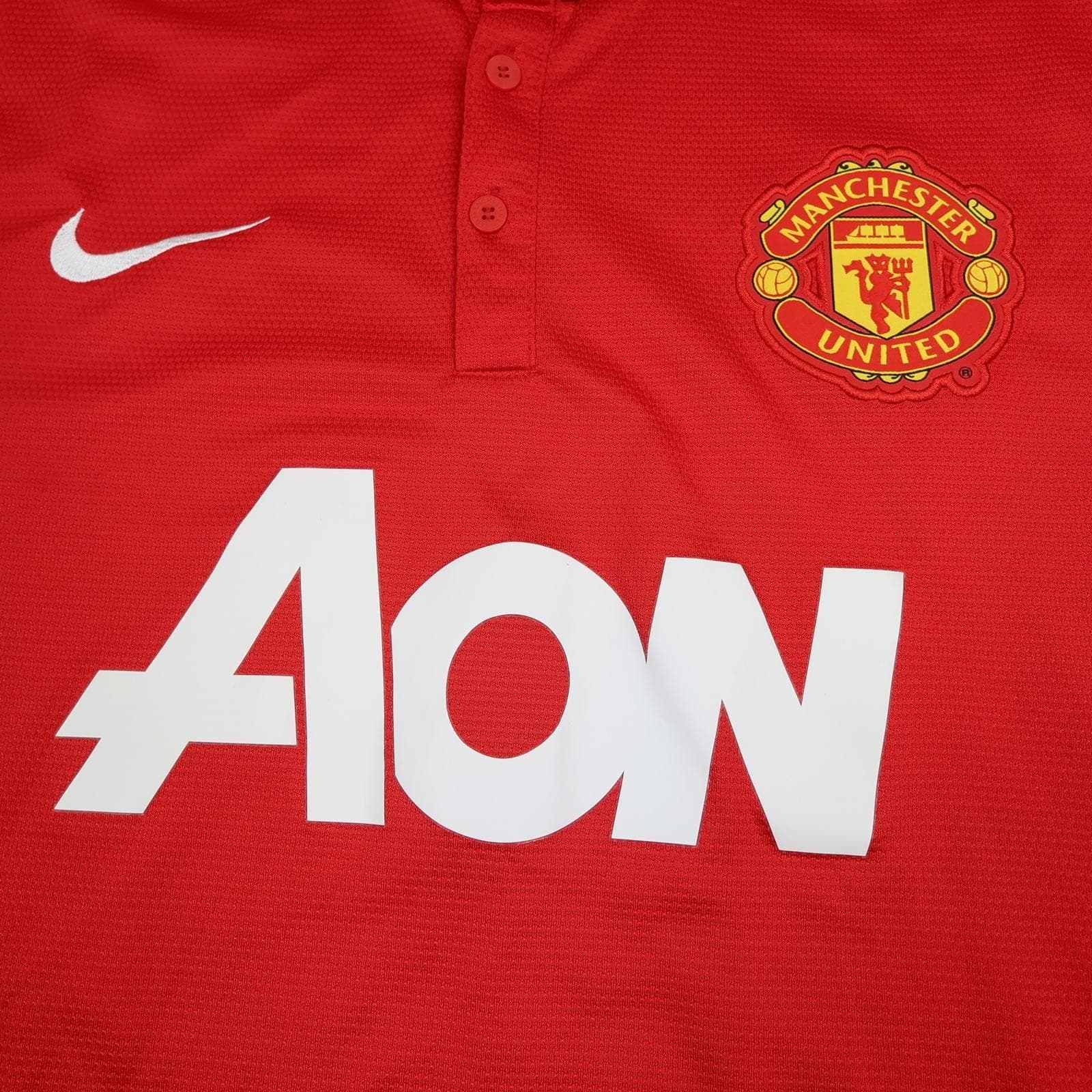 Manchester United Shirt Mens XXL Red Home 2013 2014 Football Nike Van Persie 20 photo 3