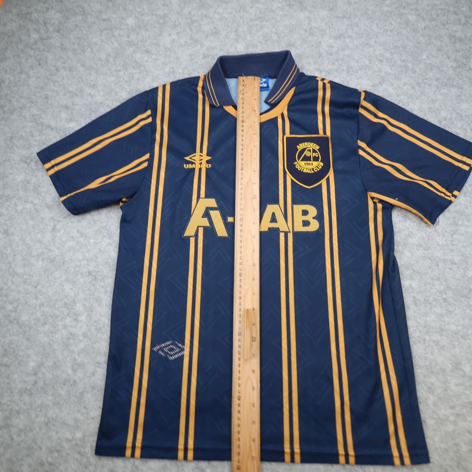 Vintage Aberdeen Football Shirt Medium Away Kit 1993 1994 Umbro Soccer Jersey photo 12
