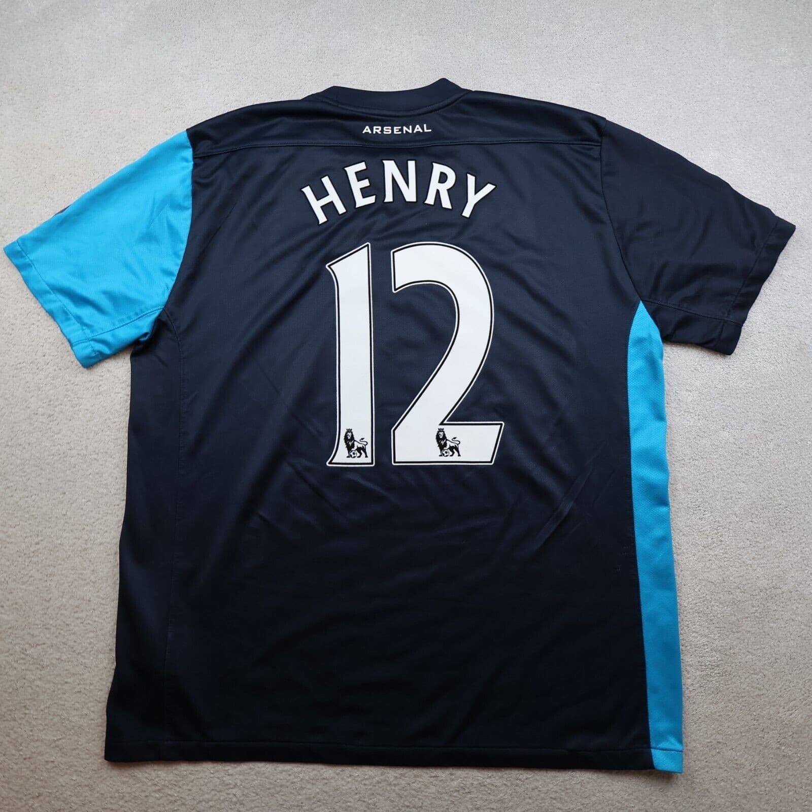 Arsenal Shirt Extra Large Blue Away Kit 2011 2012 Nike Football Jersey Henry 12