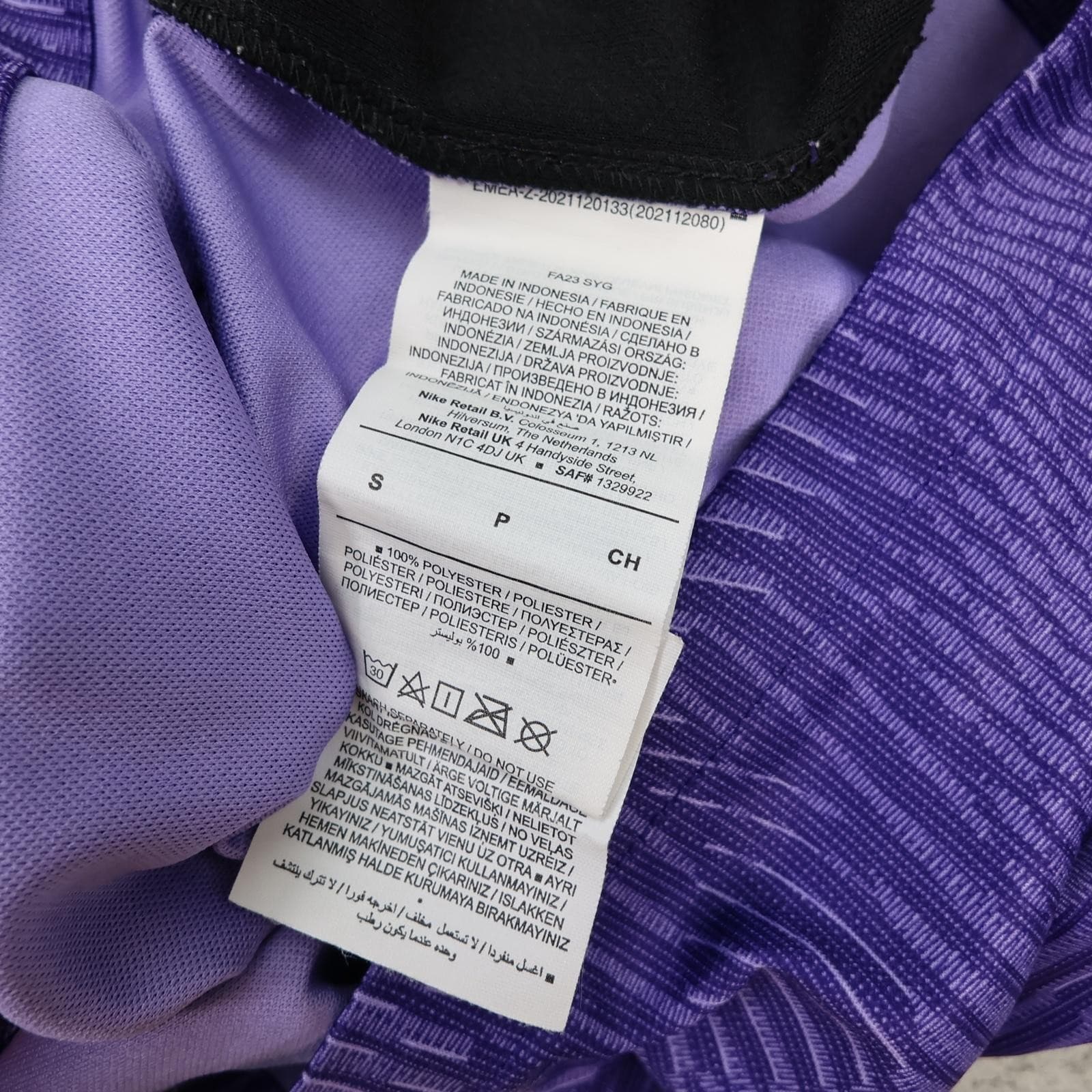 Liverpool Shirt Mens Small Purple 3rd Kit 2023 2024 Football Nike Diaz 7 Jersey photo 14