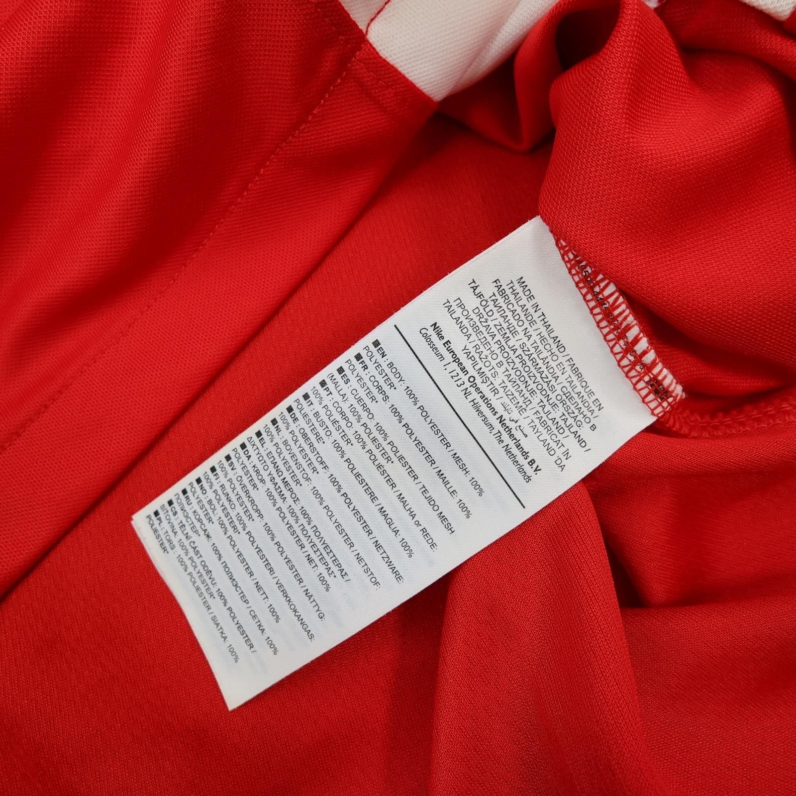 Gibraltar Home Shirt Mens Large Red Home 2012 2013 Nike Dri Fit Jersey Top photo 8