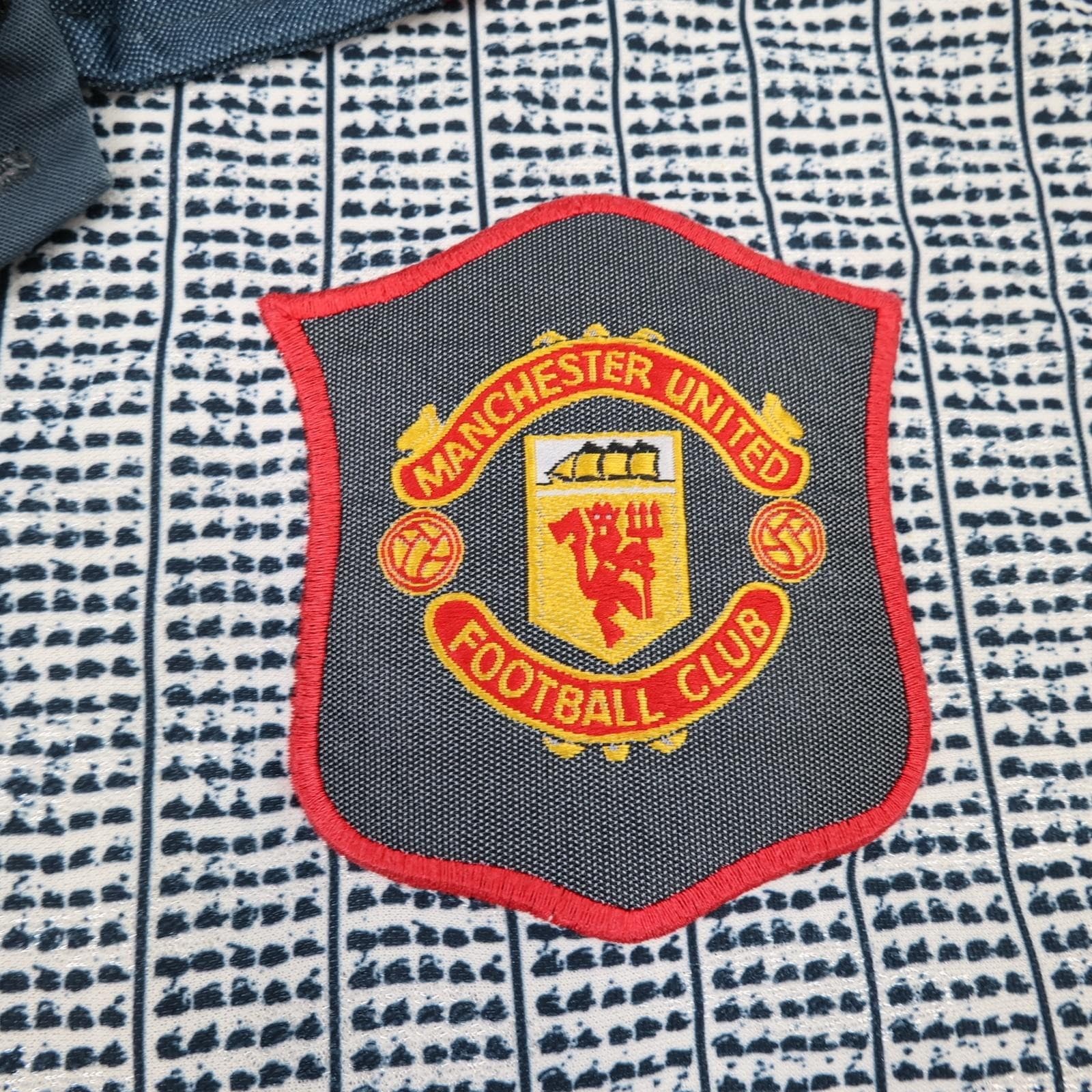 Vintage Manchester United Shirt Mens 2XL Grey Away 1995 1996 Umbro Cantona 7 photo 6