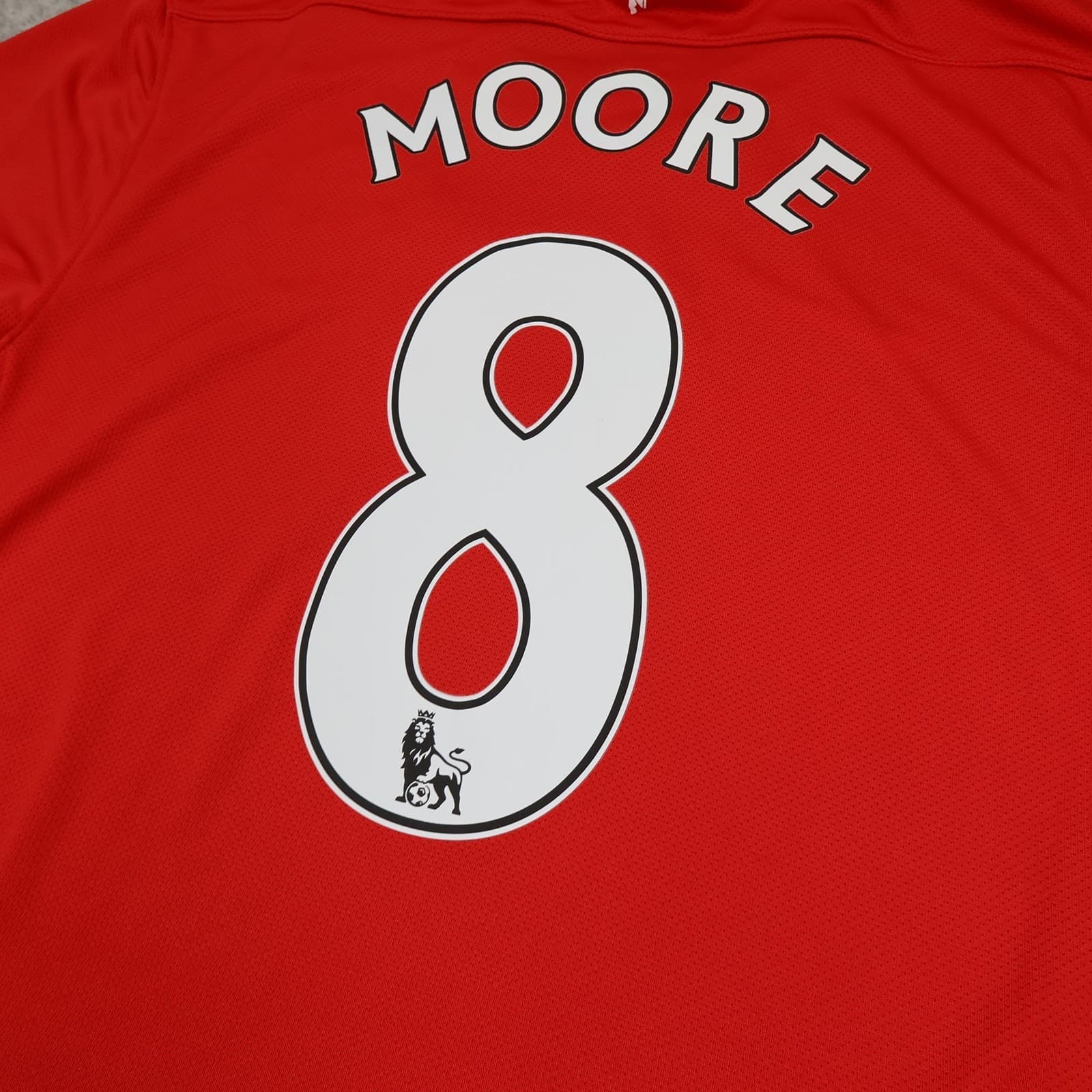 Manchester United Shirt Mens Medium Red Home 2011 2012 Football Nike Moore 8 photo 10
