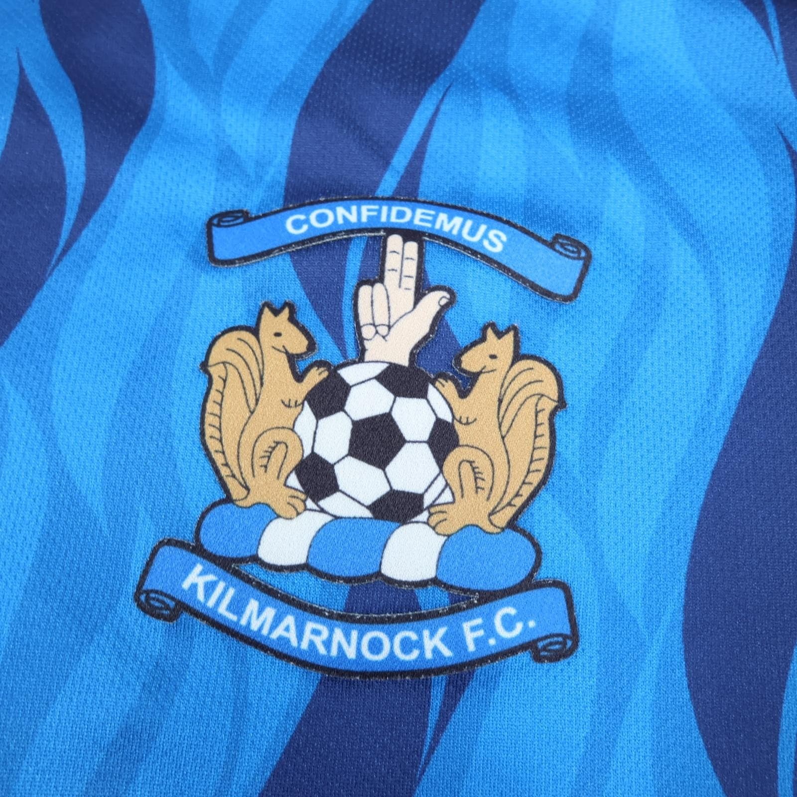 Kilmarnock Shirt Mens XL Blue Training SPFL 2023 2023 Soccer Hummel Jersey photo 6