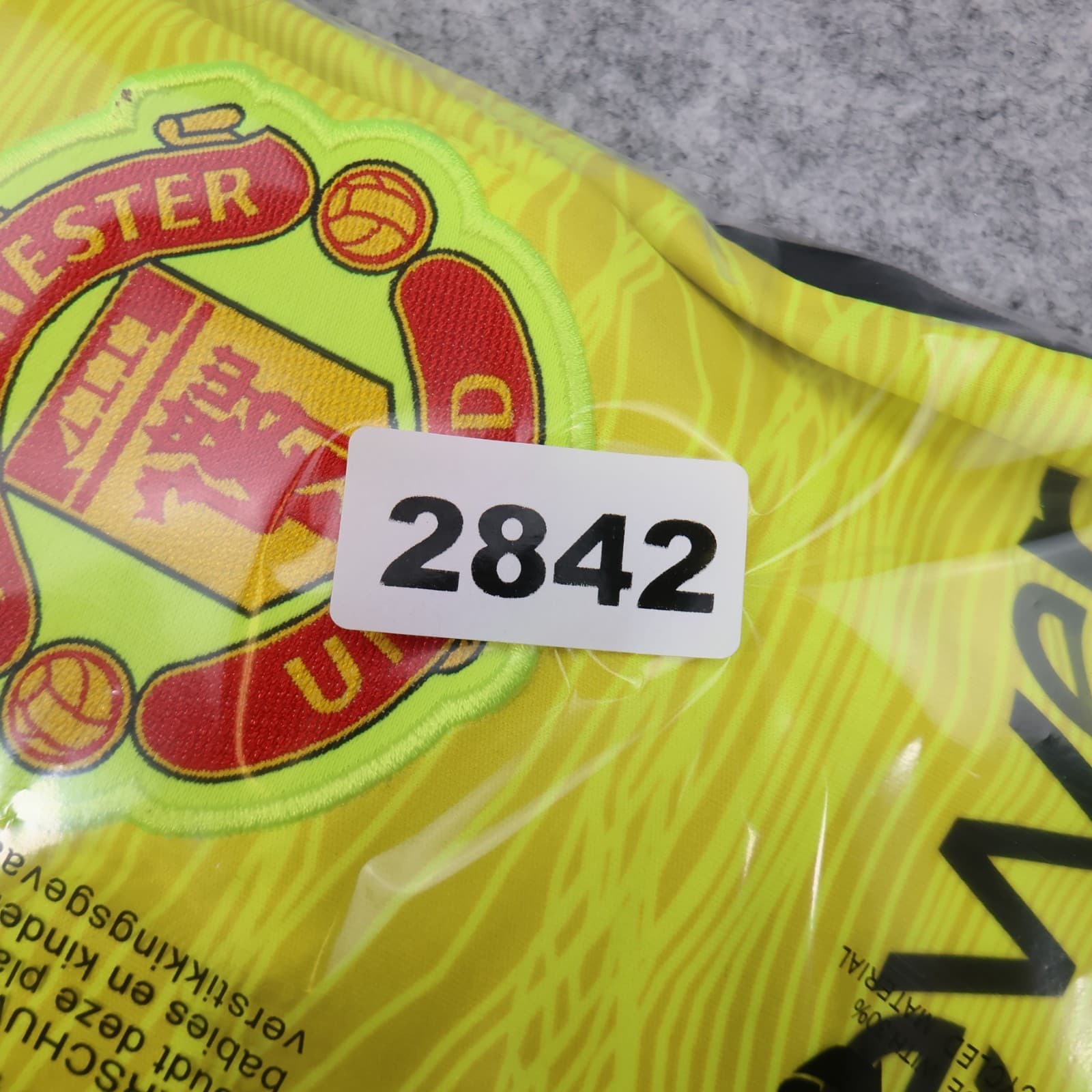 Manchester United Shirt Medium Yellow Goalkeeper Kit 2021 2022 Adidas Jersey photo 14