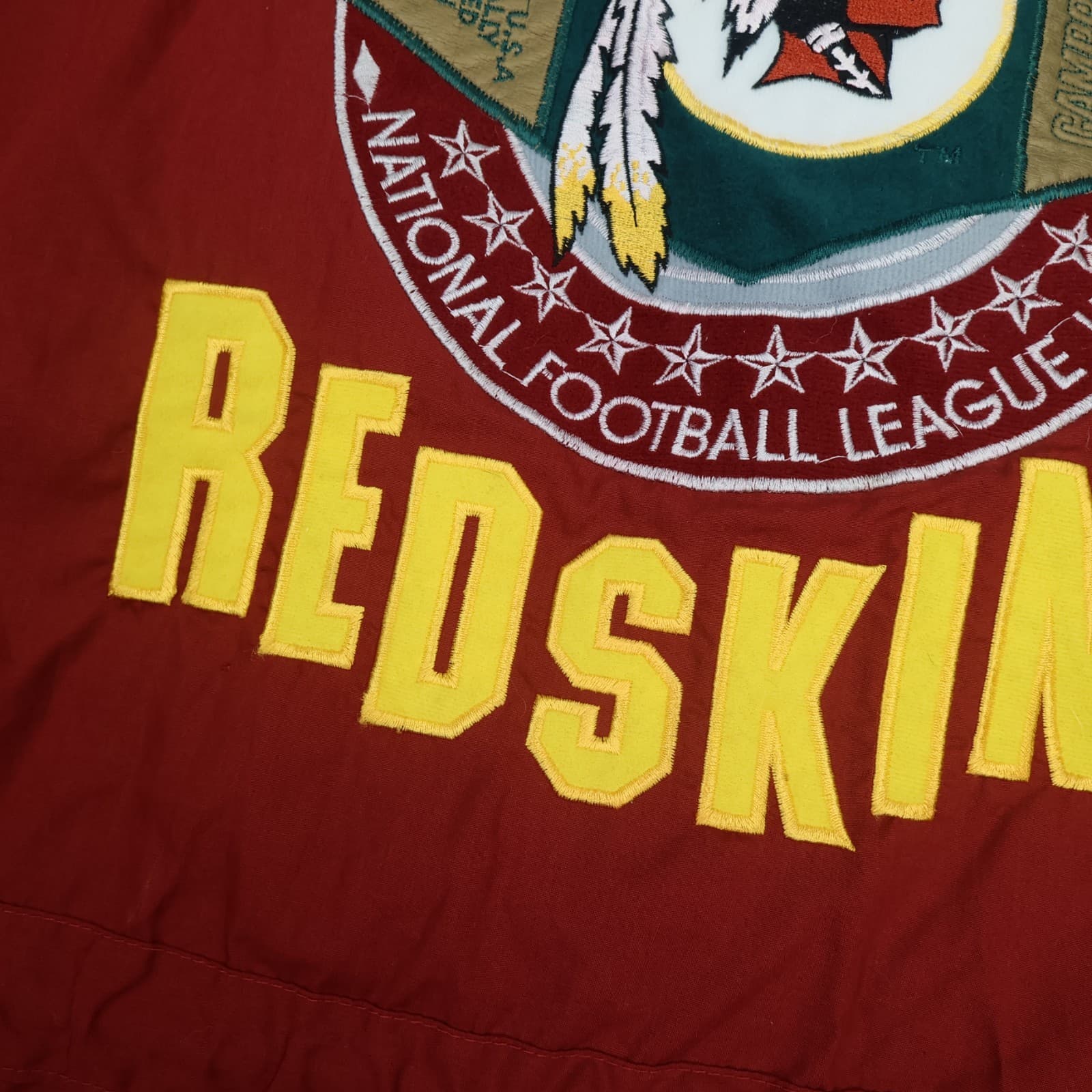 Vintage Washington Redskins Jacket Medium Hooded NFL Campri Team Line 90's Long photo 13