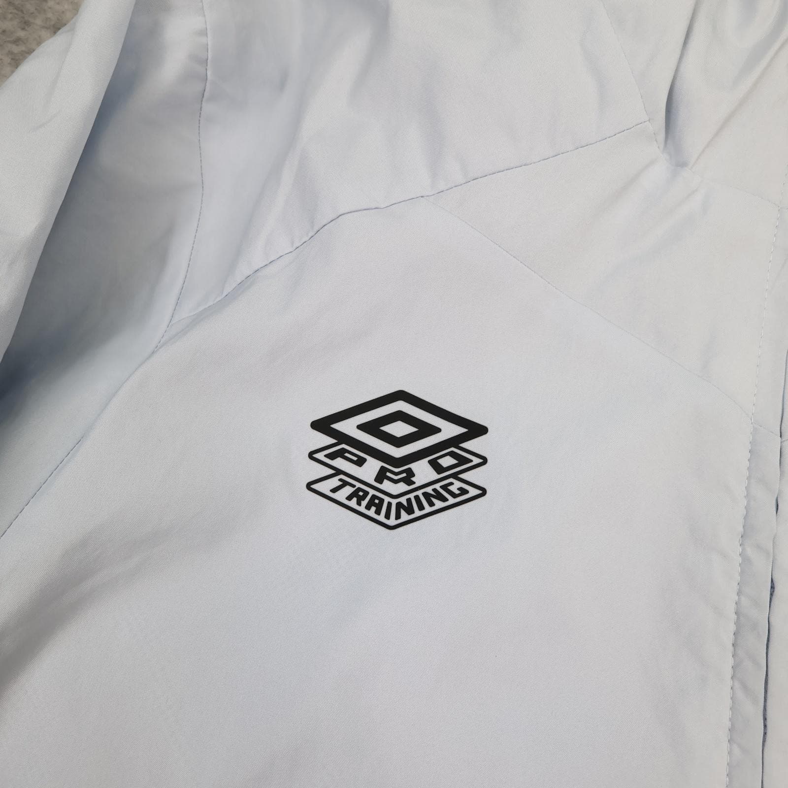 West Ham United Jacket Mens Medium White EPL Tracksuit Umbro Pro Training Hooded photo 4